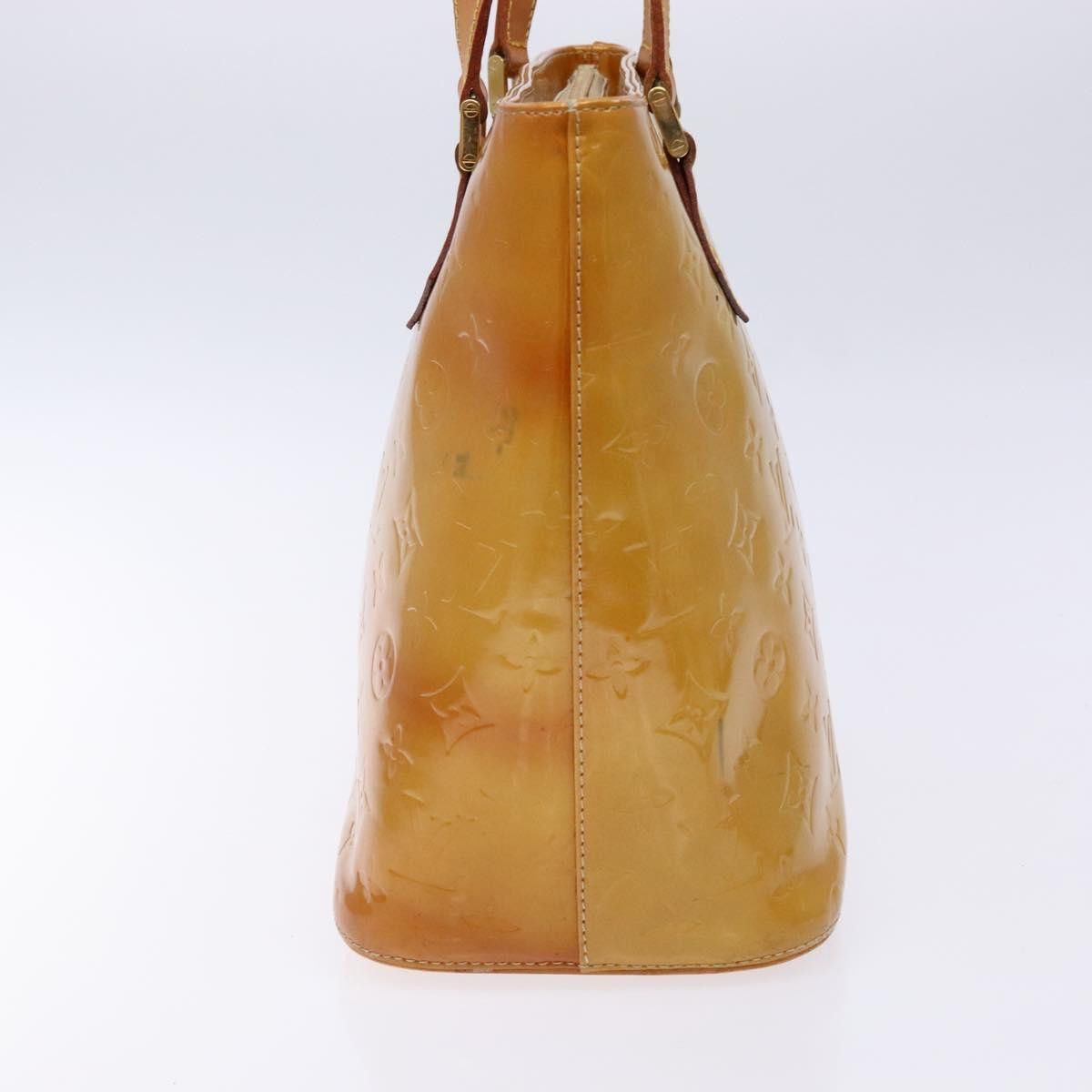 Louis Vuitton LOUIS VUITTON Monogram Vernis Houston Hand Bag Beige M91004 Size ONE SIZE - 5 Thumbnail
