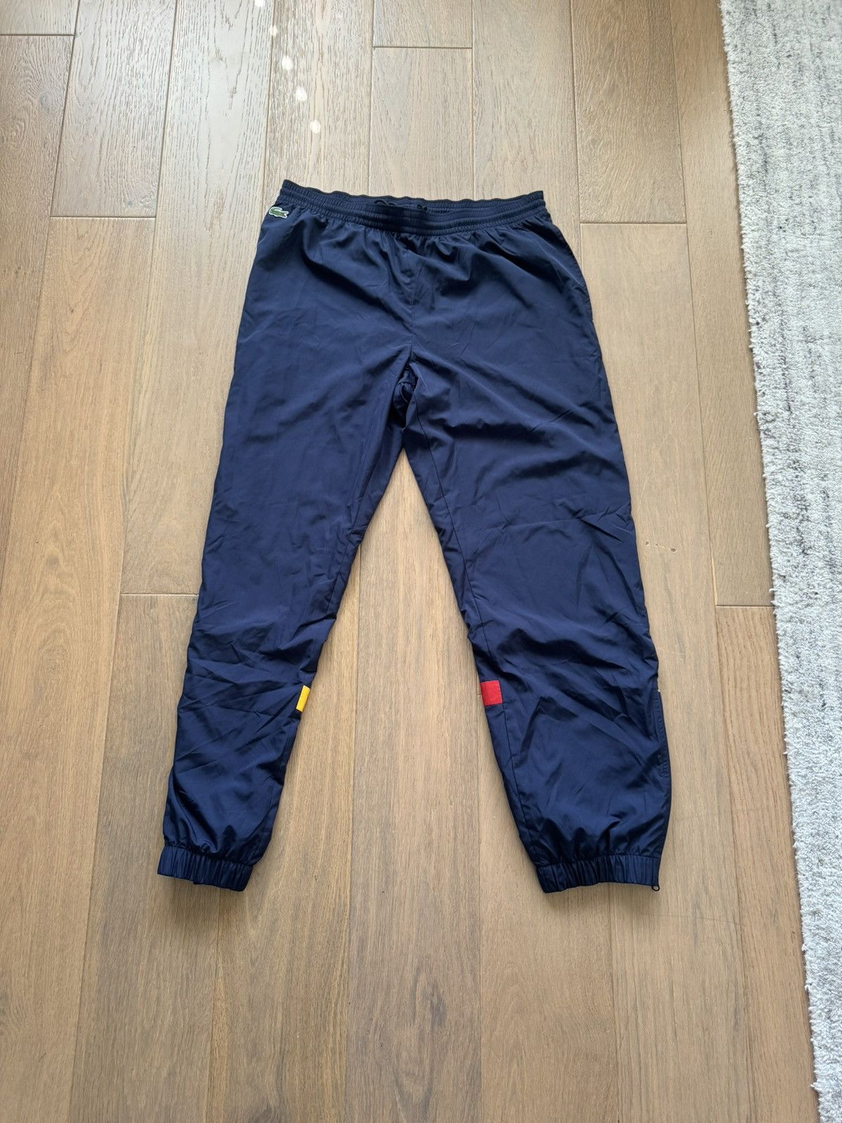 Lacoste Lacoste Track Pants Navy Blue Size US 33 - 1 Thumbnail