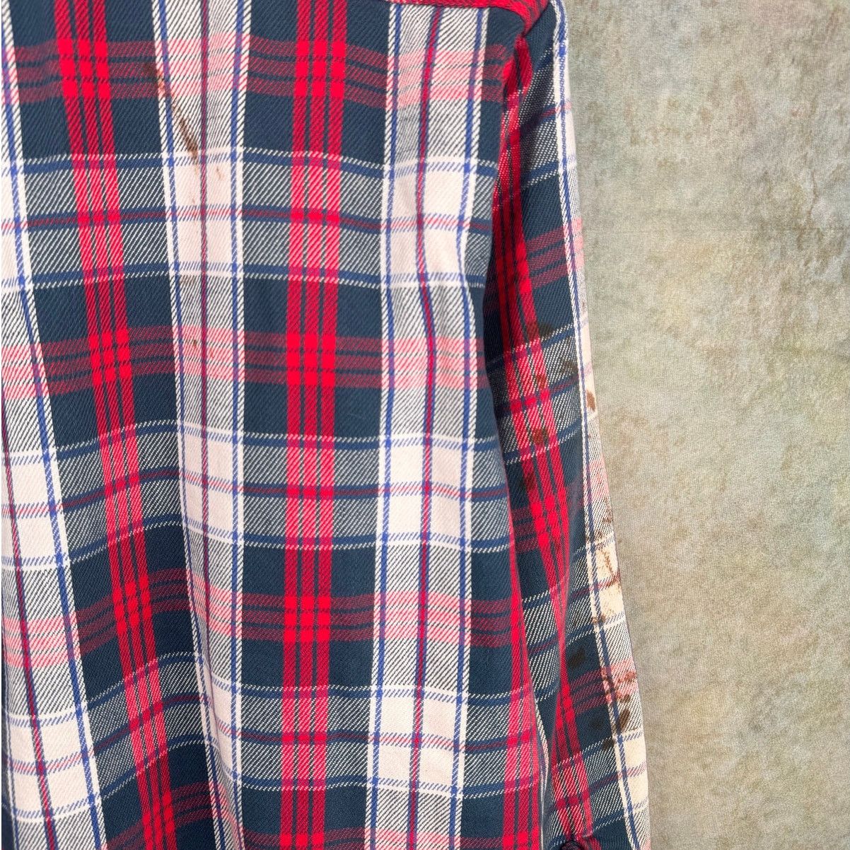 Vintage VTG 80s Red White Plaid Flannel Shirt Mens Sz M Five Brother Size US M / EU 48-50 / 2 - 9 Thumbnail