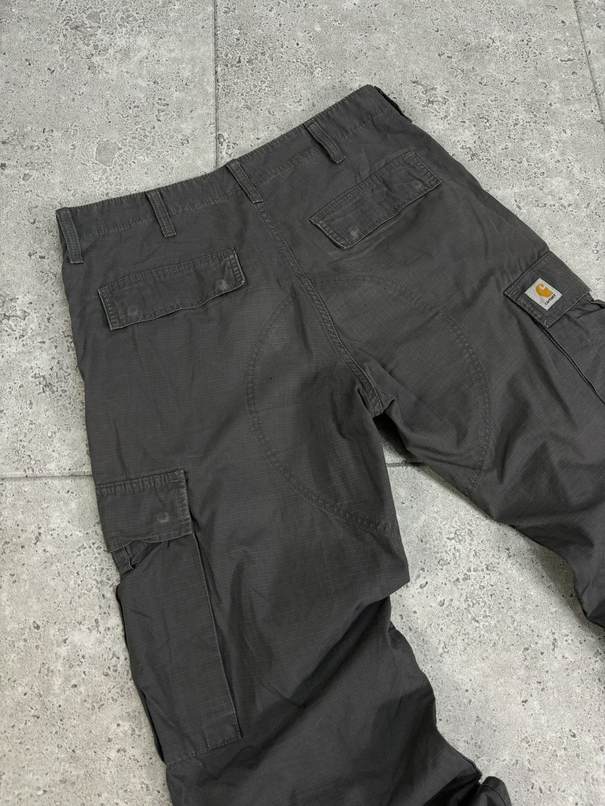 Carhartt × Vintage Crazy Vintage Y2K Distressed Faded Carhartt Bagy Denim Pants Size US 34 / EU 50 - 5 Thumbnail