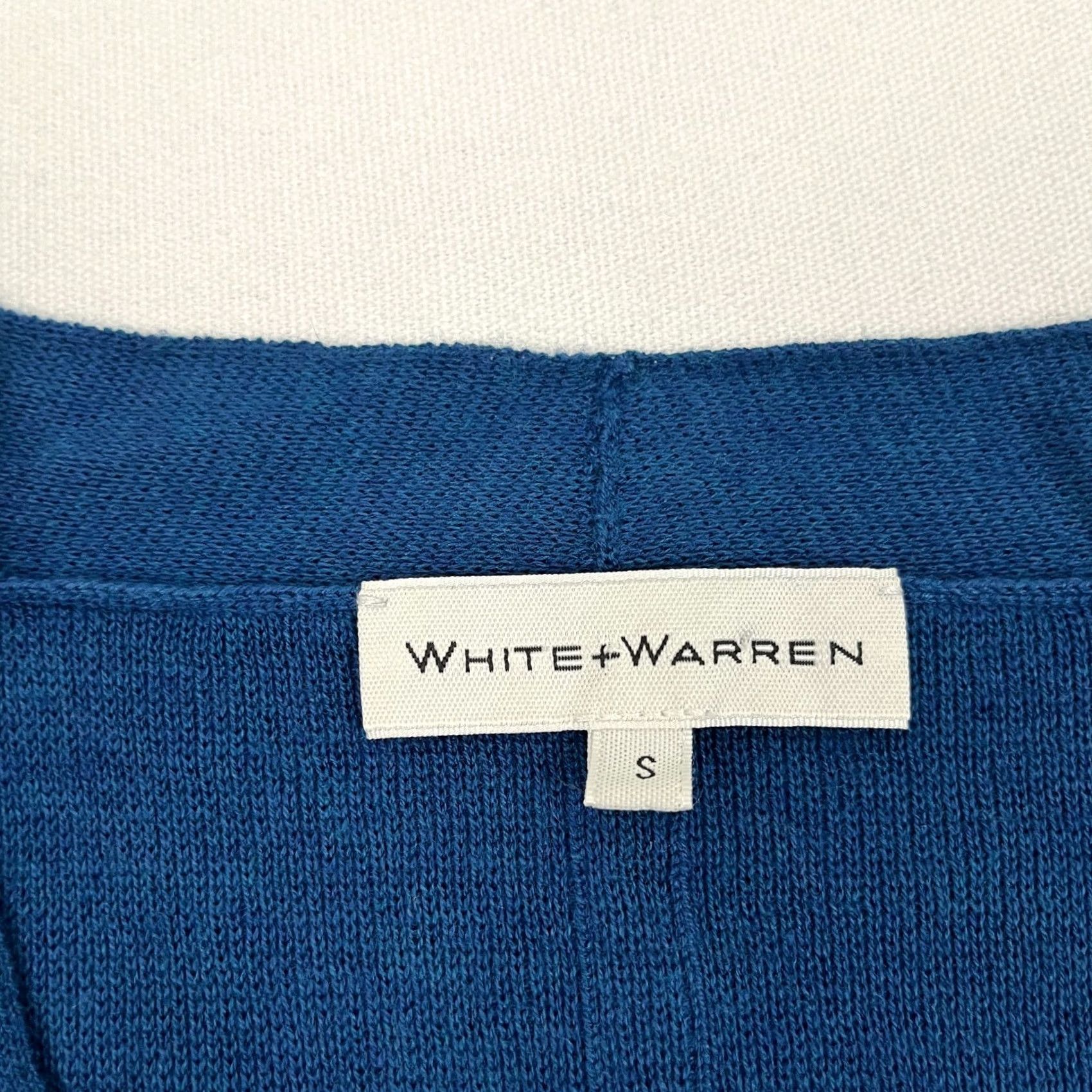 White + Warren VINTAGE: No — White + Warren Sweater Womens Small Silk Blend Overlay V-Neck Wrap Casual Luxe Shirt Womens XS? Size S / US 4 / IT 40 - 2 Thumbnail