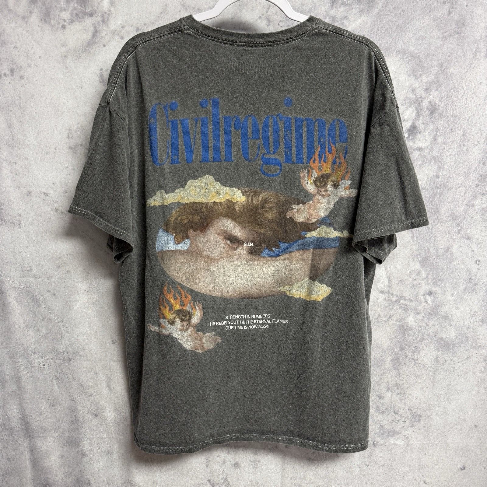 Civil Regime Civil Regime T Shirt Mens XL 24x28.5 Gray Short Sleeve Stree Size US XL / EU 56 / 4 - 1 Thumbnail