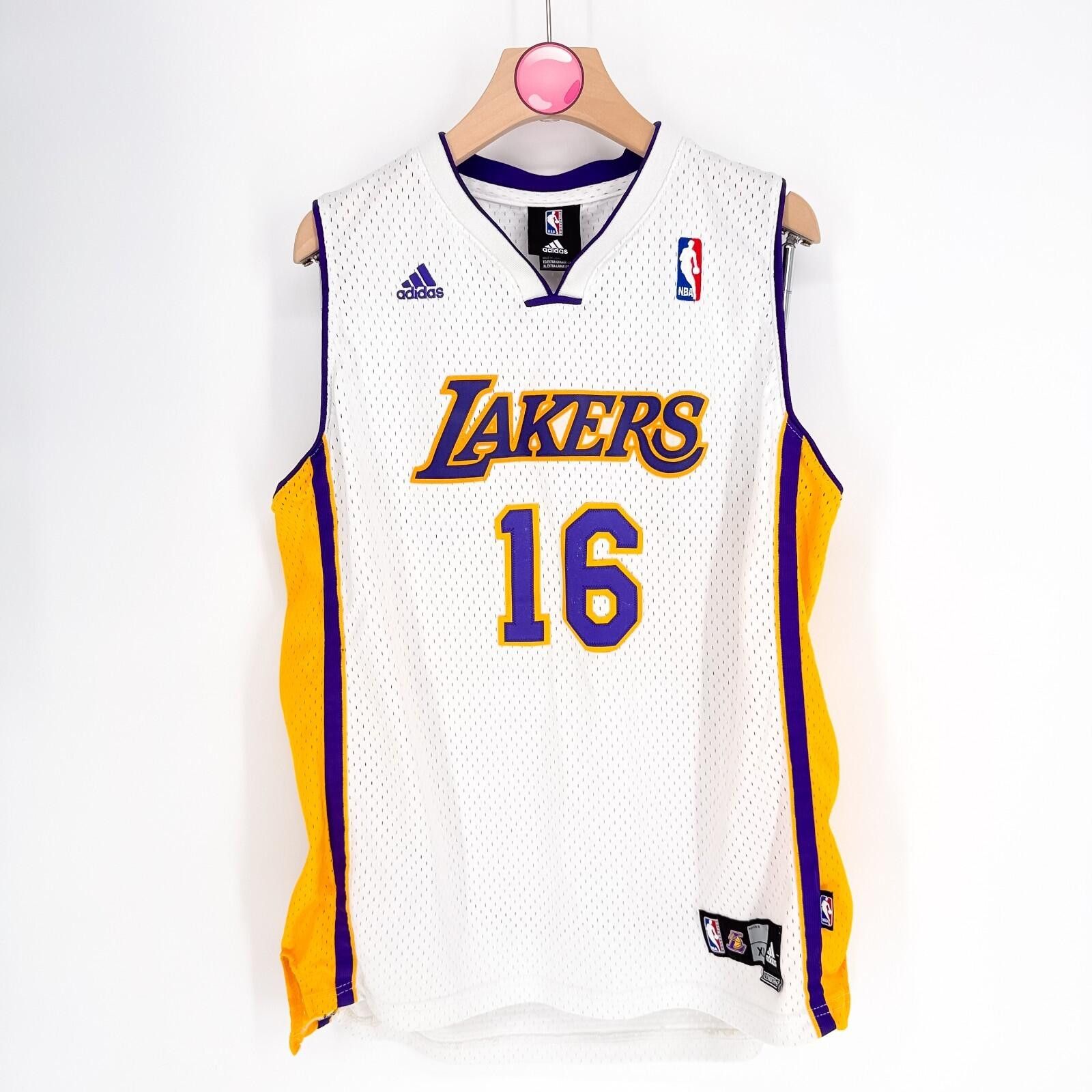 Adidas Los Angeles Lakers Pau Gasol Jersey Adidas Unisex Youth XL Size ONE SIZE - 1 Thumbnail