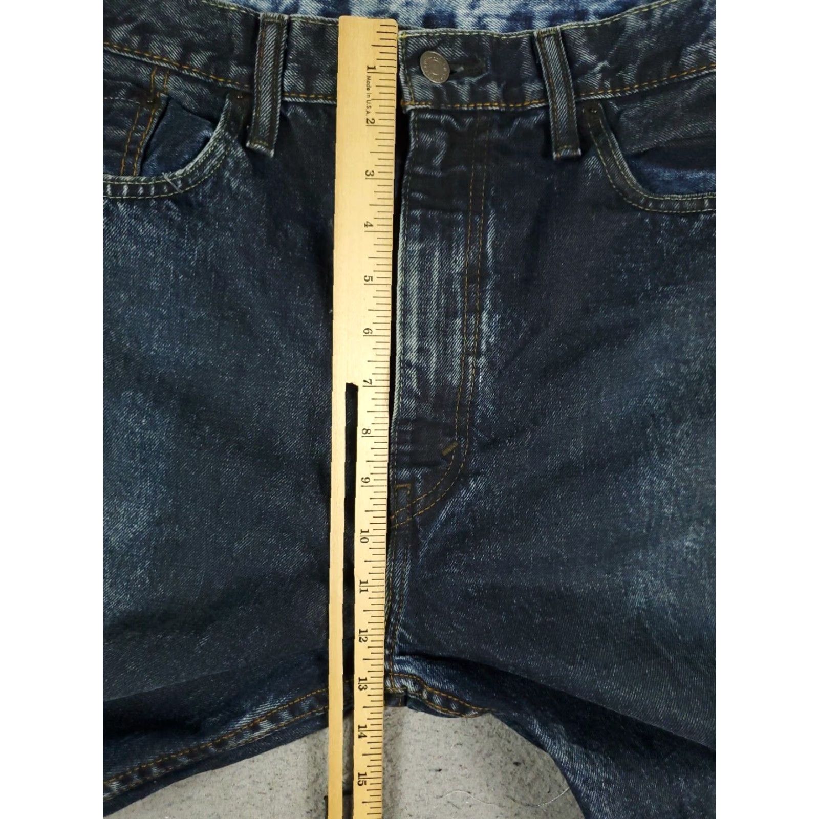 Levis 522 Jeans Mens Blue Slim Taper Leg Denim Pants Size 36x30