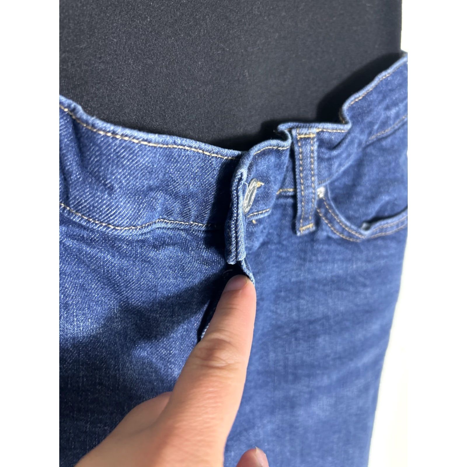 Gap Gap Maternity Jeans Dark Wash 4 32x27 Women Jeans Blue Straight Womens Size 27" / US 4 / IT 40 - 6 Thumbnail