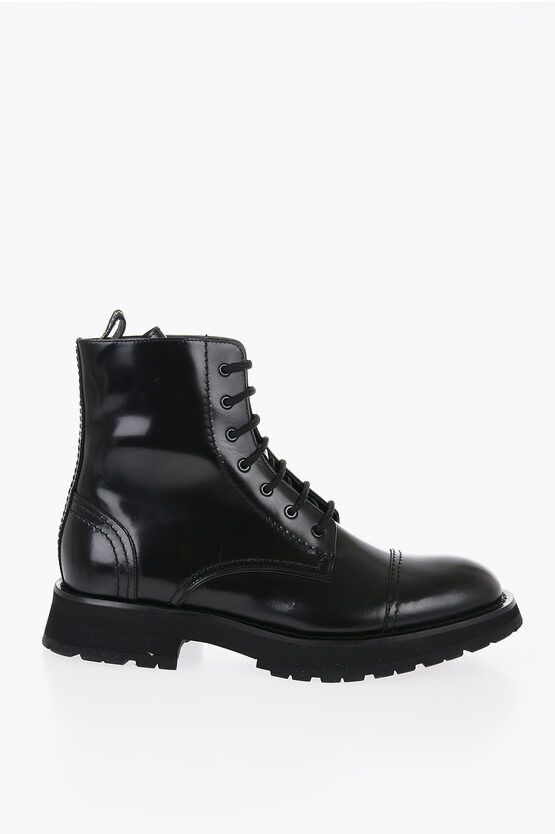 Alexander McQueen o1y1024 Ankle Boots in Black Size US 10 / EU 43 - 2 Thumbnail