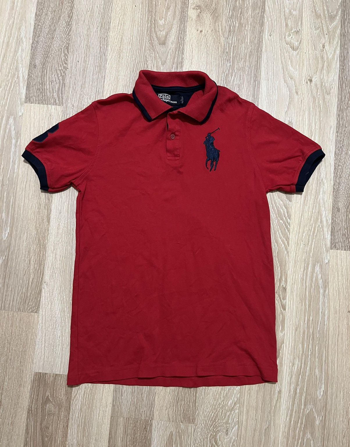 Pre-owned Polo Ralph Lauren X Vintage Polo Ralph Laurent Big Pony Prl T-shirt In Red