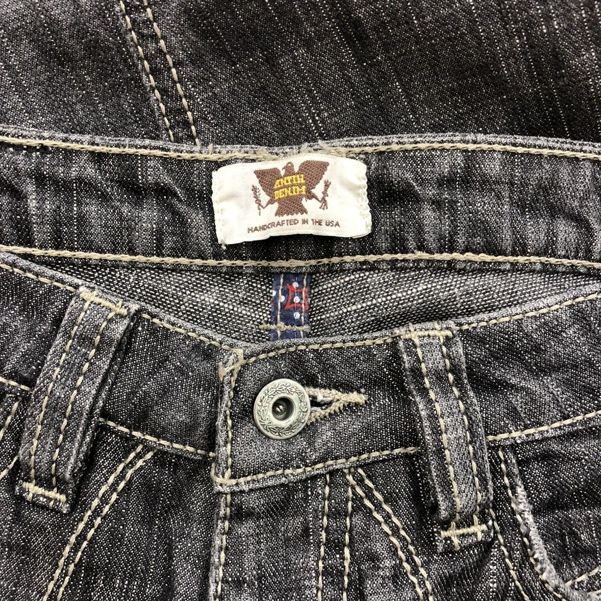 Antik Denim × If Six Was Nine × Vintage Vintage Antik Denim Distressed Embrodired Lgb Flared Jeans Size US 28 / EU 44 - 7 Thumbnail