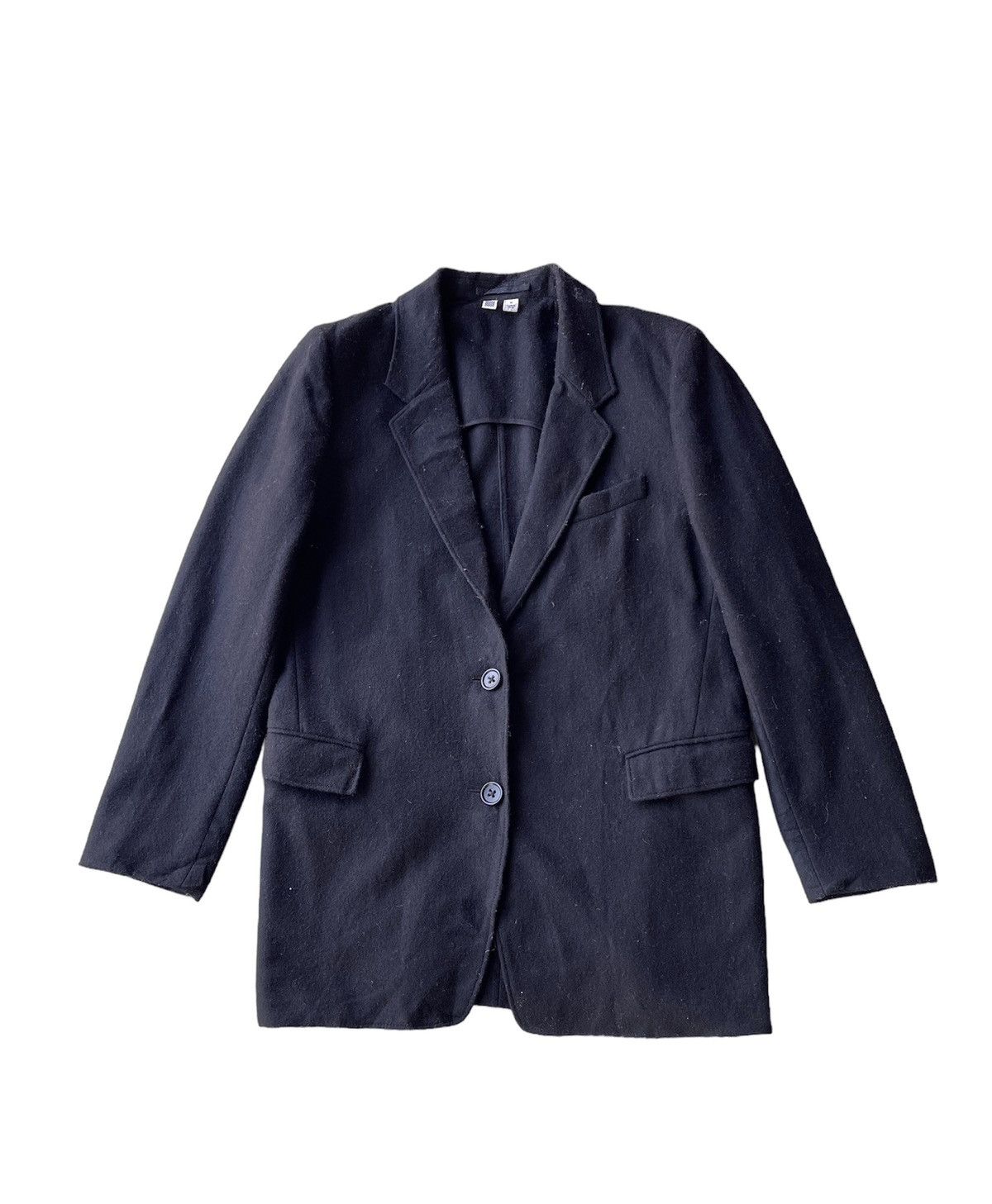image of Undercover Wool Suit Jacket in Navy, Women's (Size Small)
