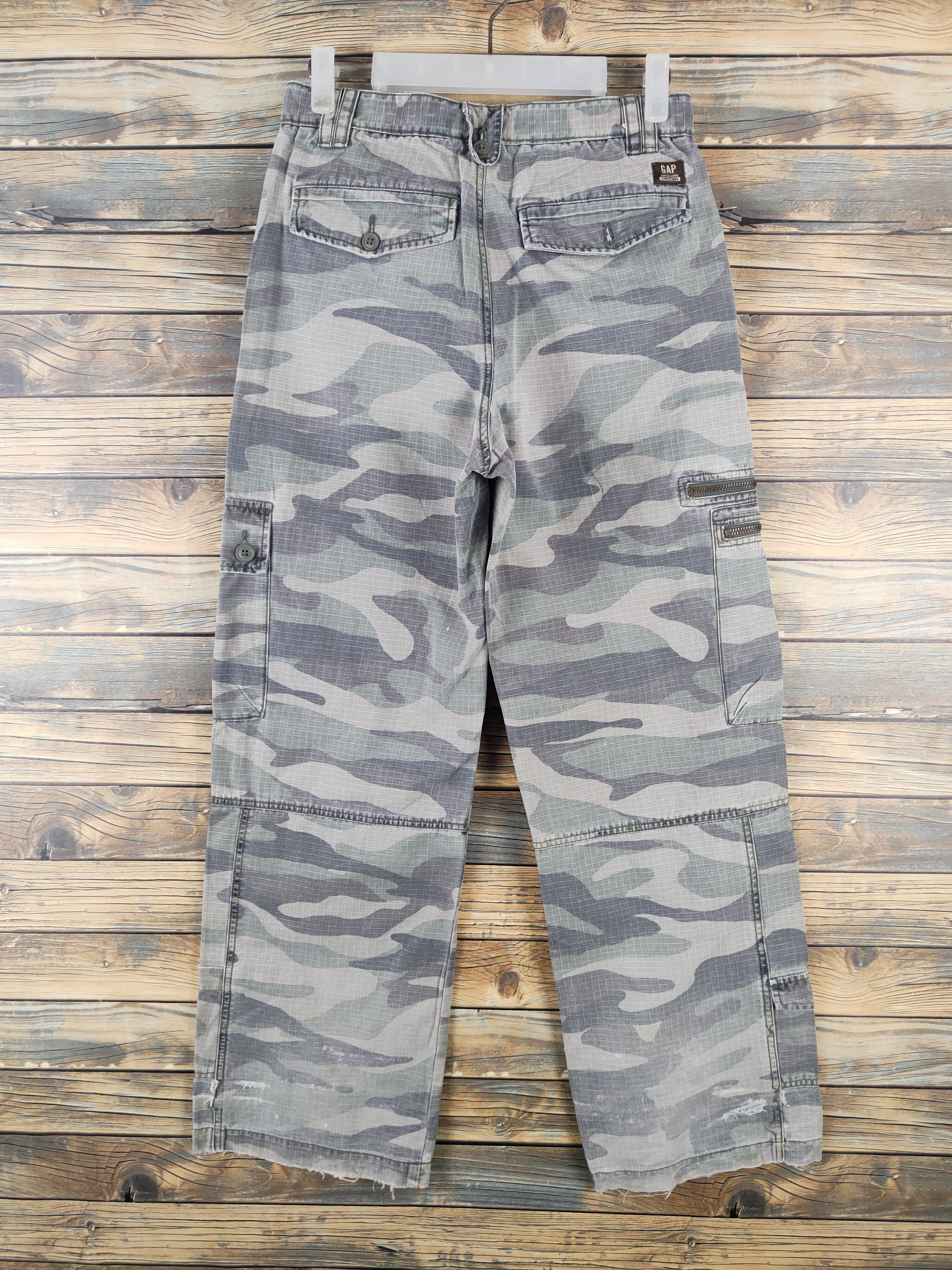 Gap DL Gap Kid Camouflage Multipocket Tactical Cargo Pants #486 Size 26" / US 2 / IT 38 - 7 Thumbnail