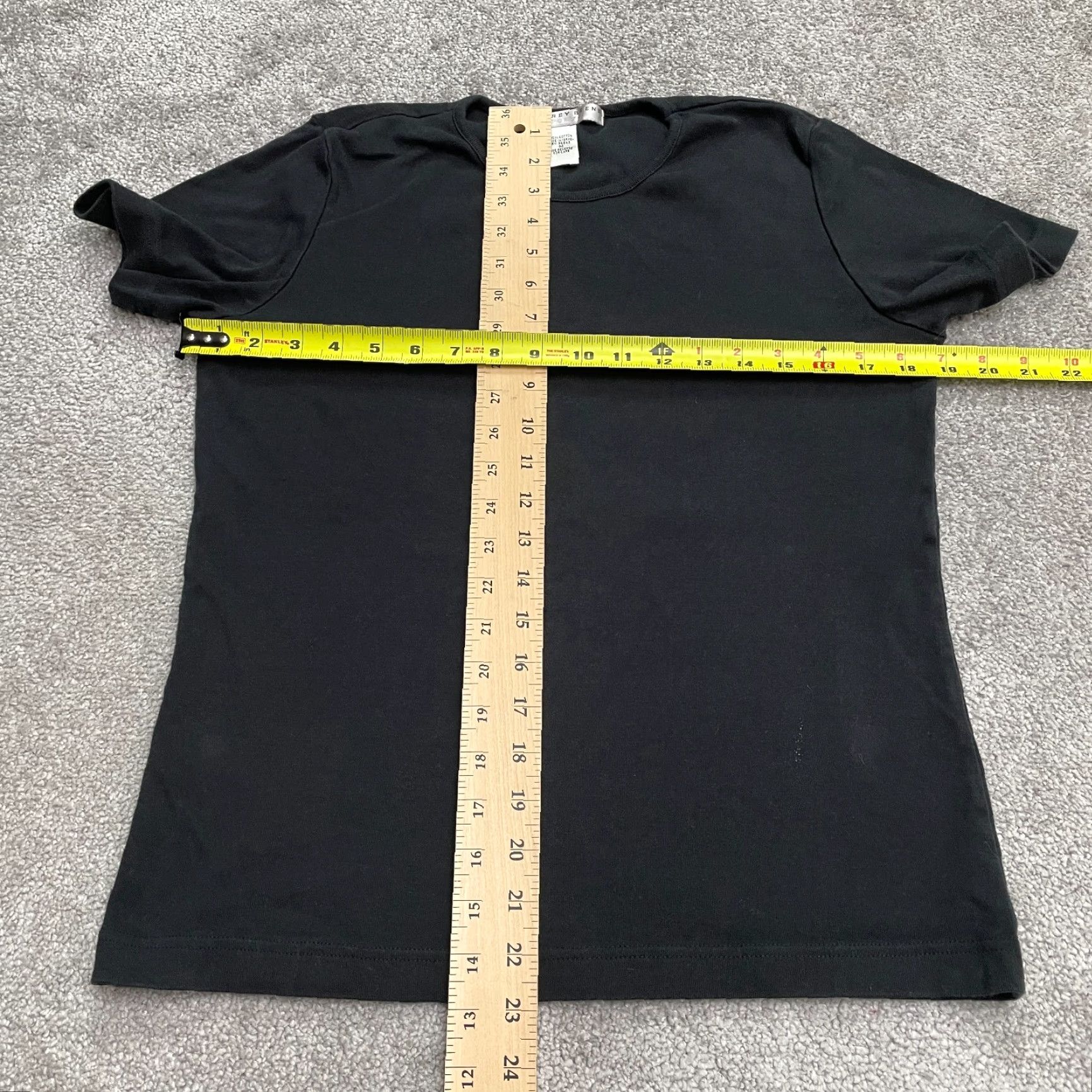 Geoffrey Beene Geoffrey Beene Basic T-Shirt Womens M Black Short Sleeve Crew Neck Cotton Size M / US 6-8 / IT 42-44 - 7 Thumbnail