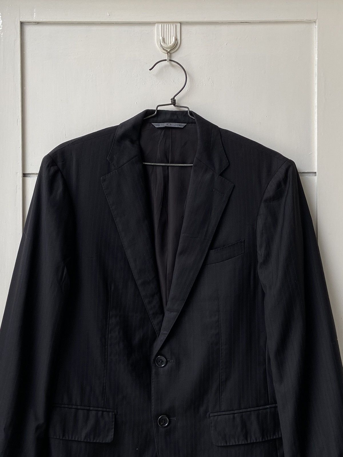 Designer × Japanese Brand × Loro Piana LORO PIANA D’URBAN Black Suit Size 48L - 2 Thumbnail