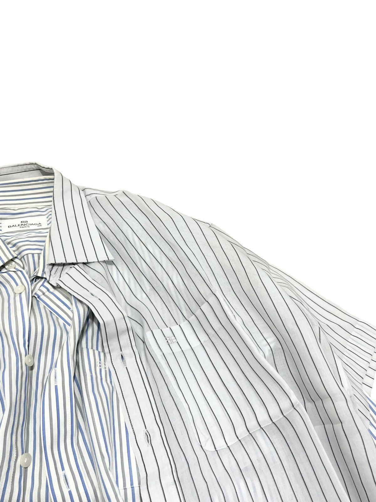 Balenciaga Balenciaga Hybrid Double Layer Shirt Size US L / EU 52-54 / 3 - 2 Thumbnail