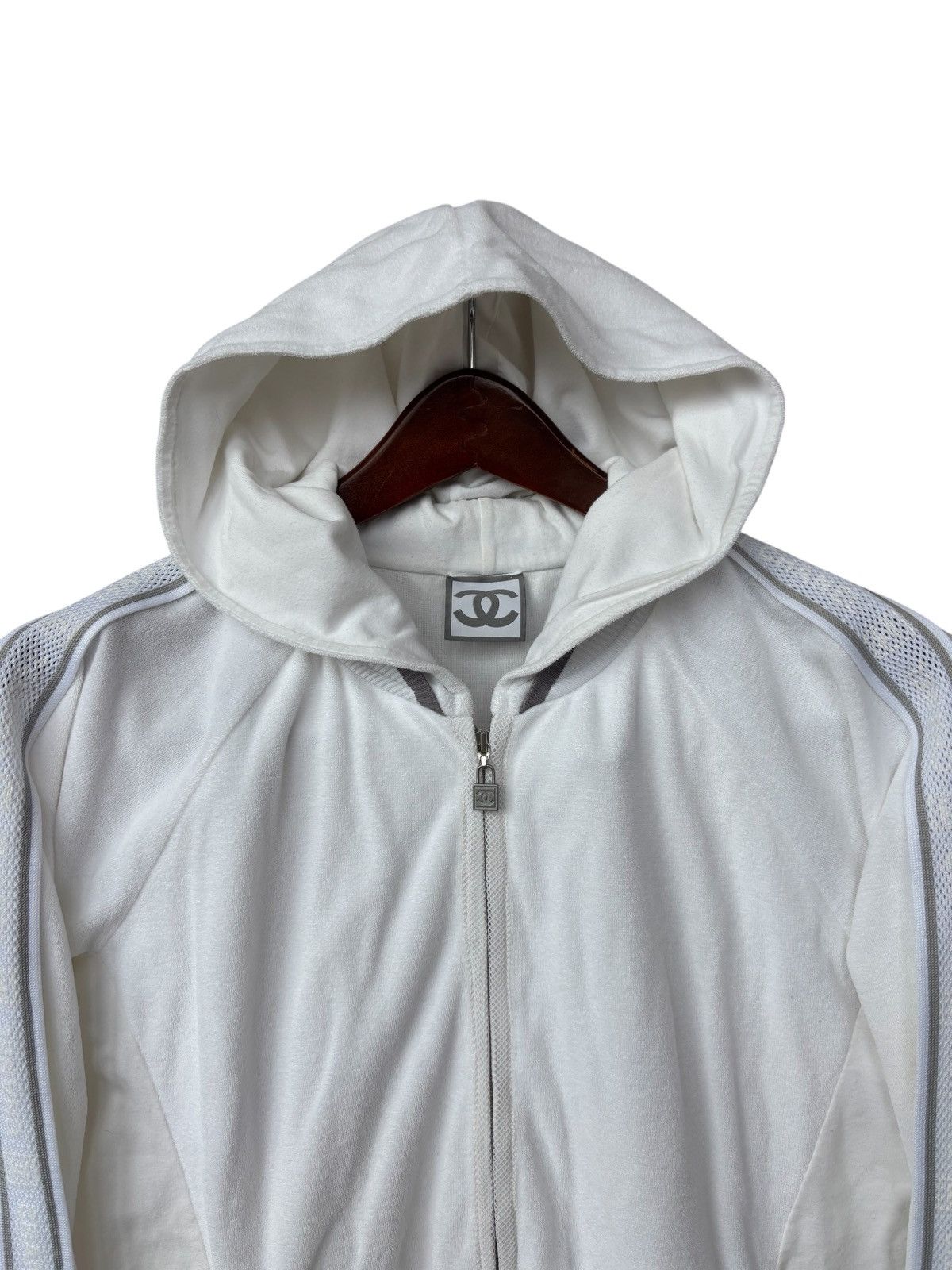 Chanel Chanel Sport Logo Zip Hoodie Size S / US 4 / IT 40 - 4 Thumbnail