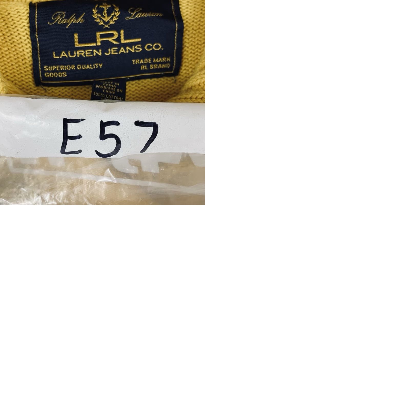 Ralph Lauren Ralph Lauren Sweater Womens M Mustard Ribbed Wrap Shawl Collar Gold Clasp E57 Square Knit Pullover Size M / US 6-8 / IT 42-44 - 9 Thumbnail