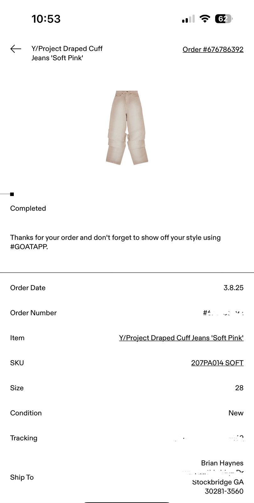 Y/Project Y/Project Draped Cuff Jeans Soft Pink Size US 30 / EU 46 - 4 Thumbnail