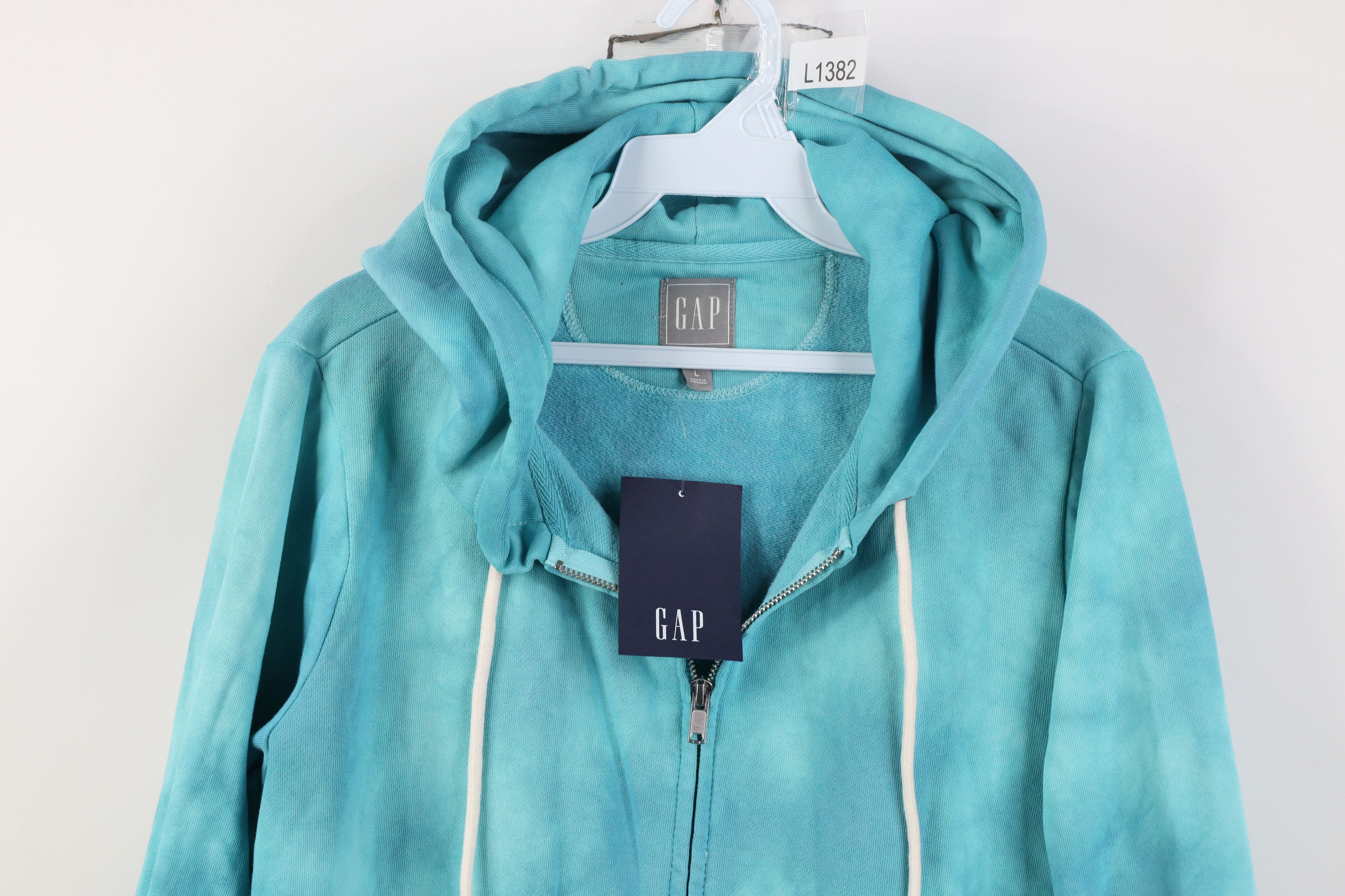 Gap Deadstock Y2K Gap Dye Acid Wash Full Zip Hoodie Sweatshirt Size US L / EU 52-54 / 3 - 2 Thumbnail