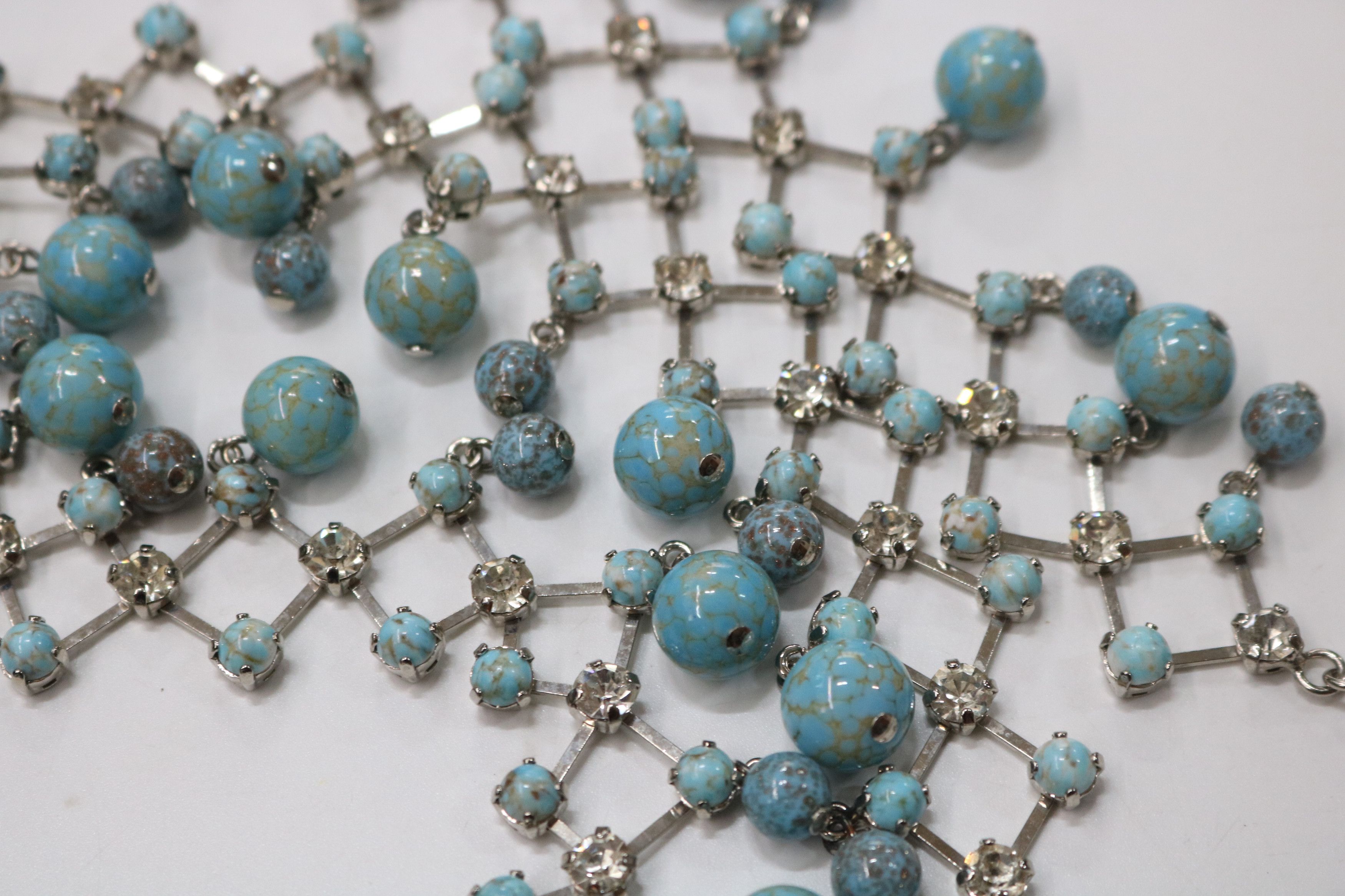 Dolce & Gabbana DOLCE & GABBANA Turquoise & Cubic Detail Necklace Size ONE SIZE - 9 Thumbnail