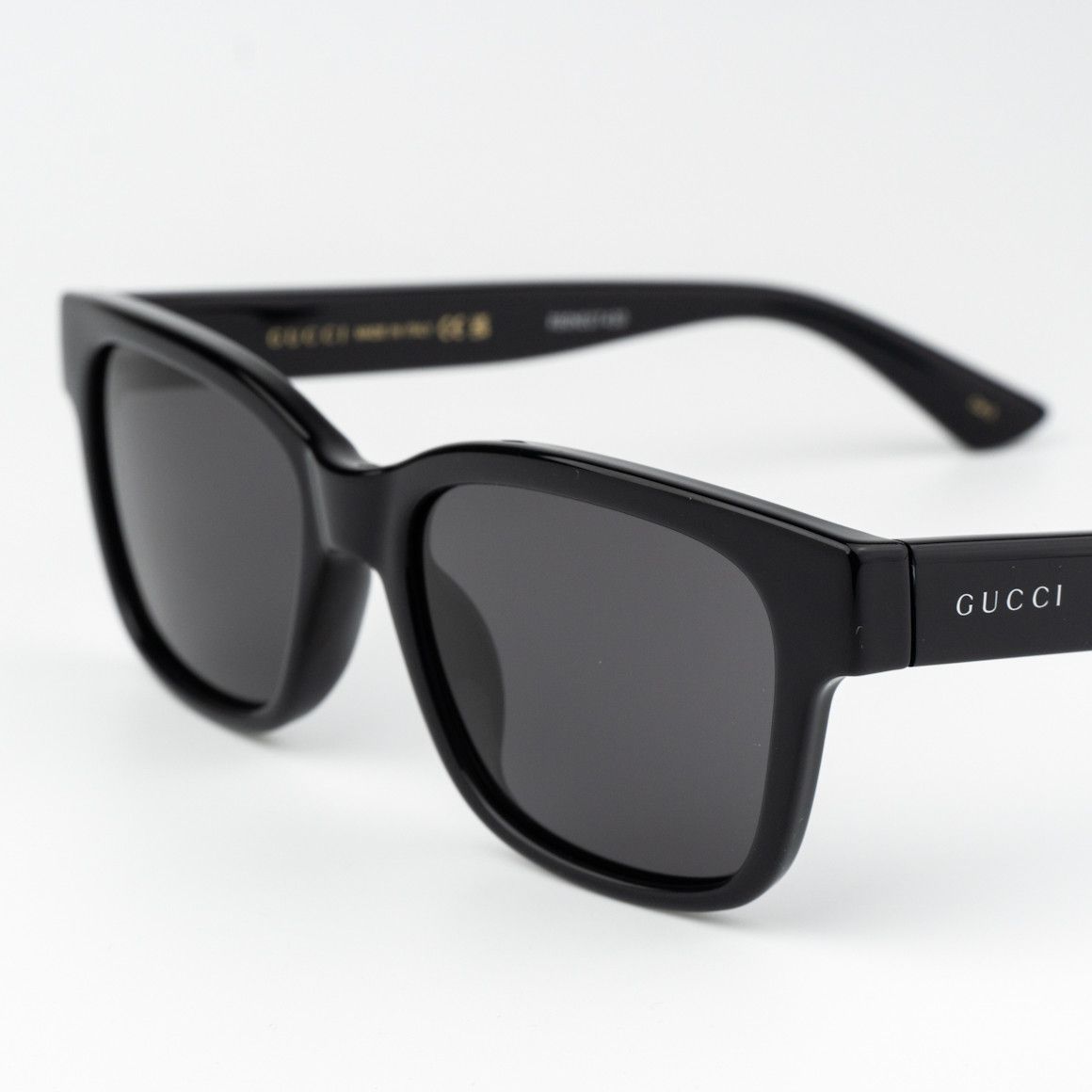Gucci NEW Gucci GG1716S 001 Black Grey Square Unisex Sunglasses Size ONE SIZE - 4 Thumbnail