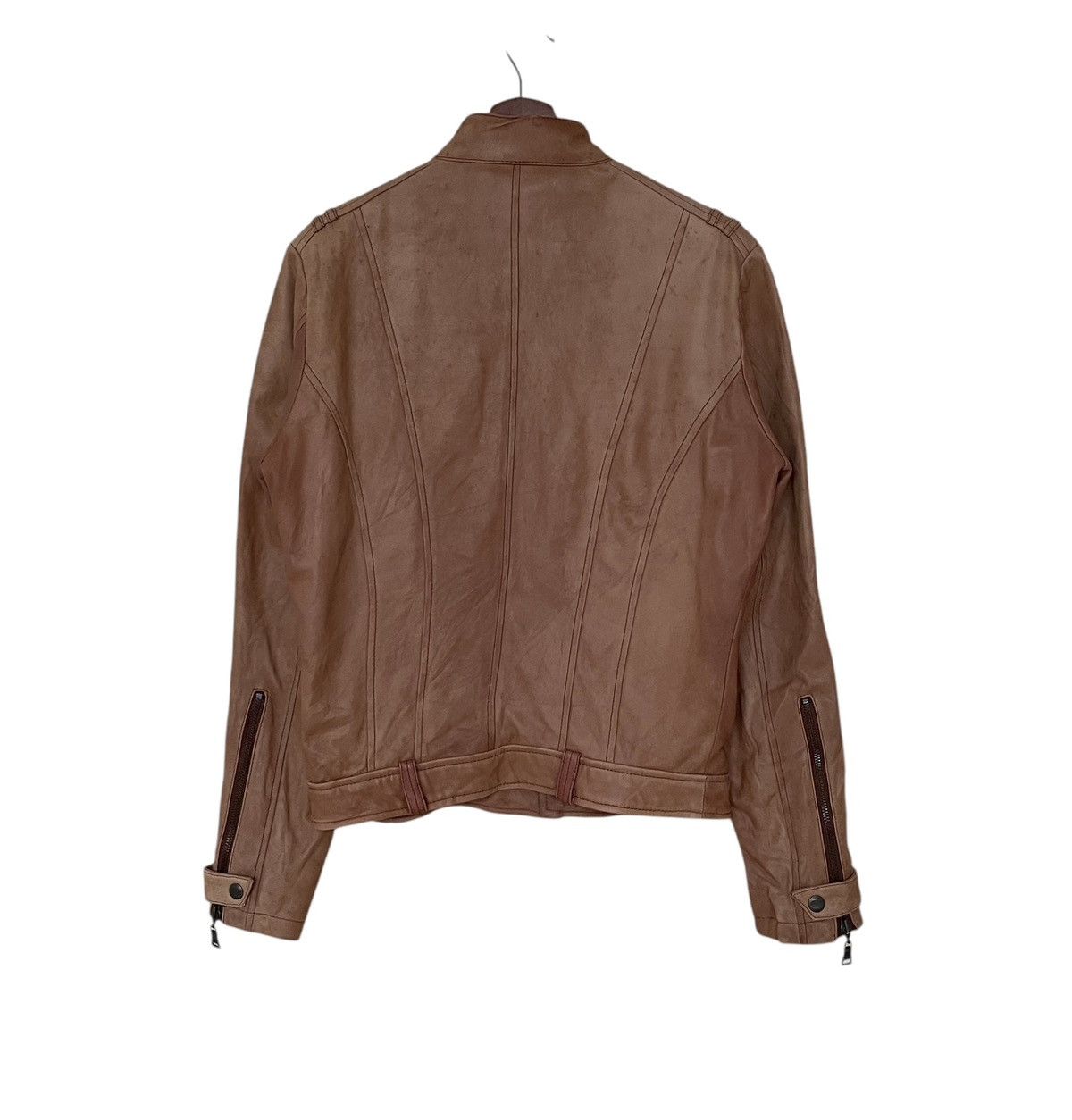 14th Addiction × Le Grande Bleu (L.G.B.) × Nicole Club Vintage Brand Monsieur Nicole Leather Jacket 1990s Size US M / EU 48-50 / 2 - 2 Thumbnail