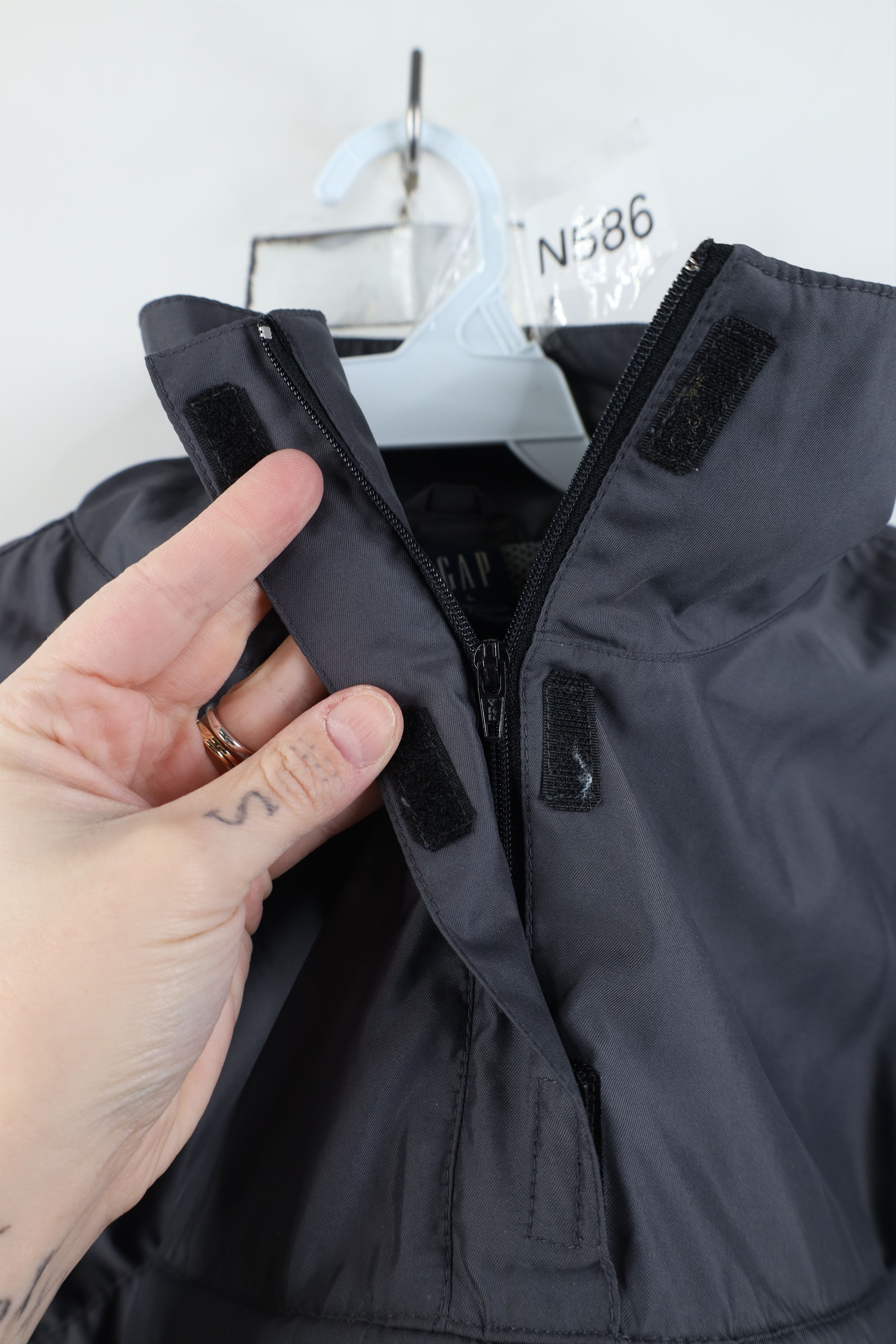 Gap Vintage 90s Gap Blank Pullover Anorak Windbreaker Jacket Size L / US 10 / IT 46 - 9 Thumbnail