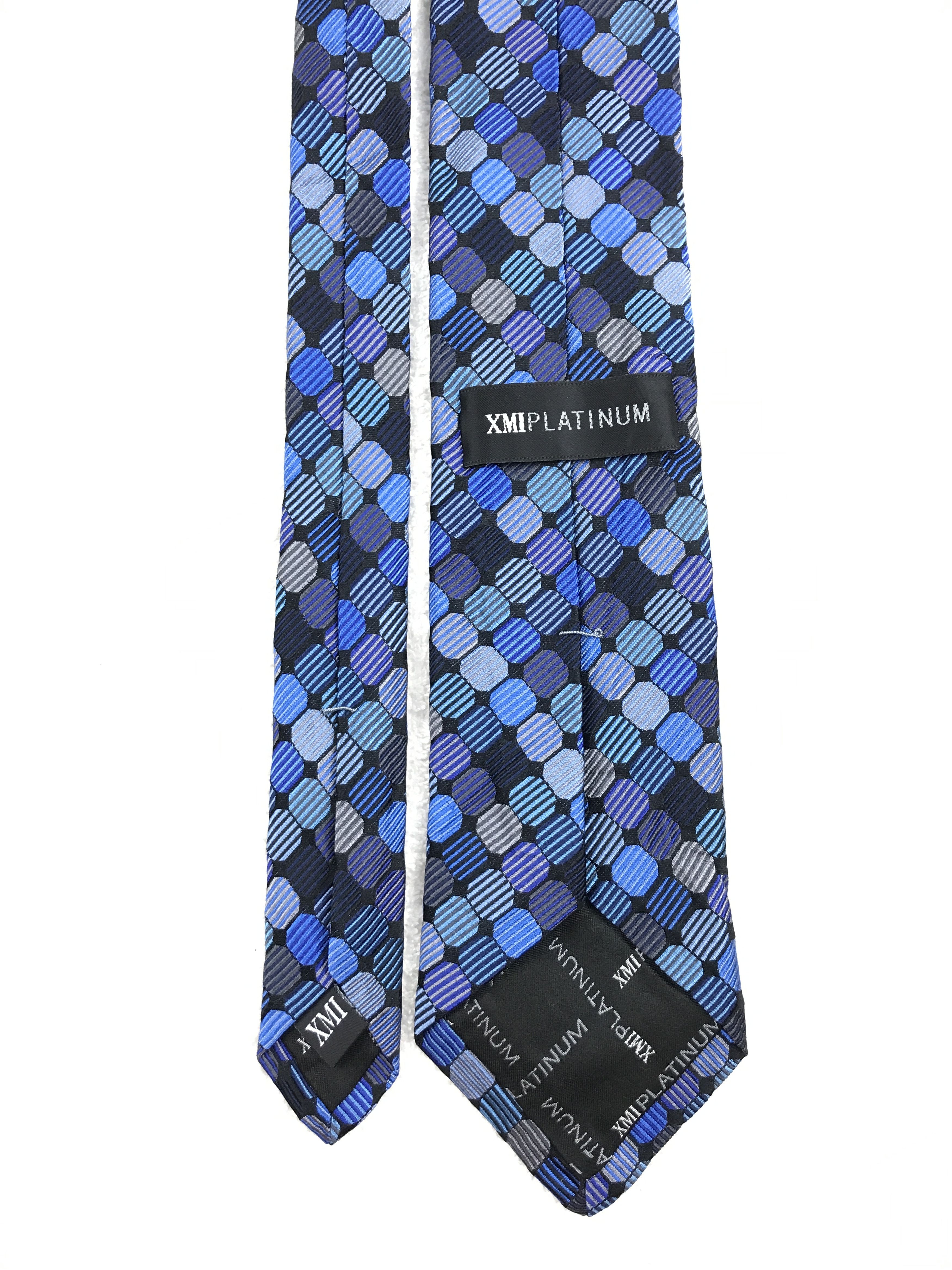 Vintage Vintage XMIPlatinum Silk Necktie Size ONE SIZE - 4 Thumbnail