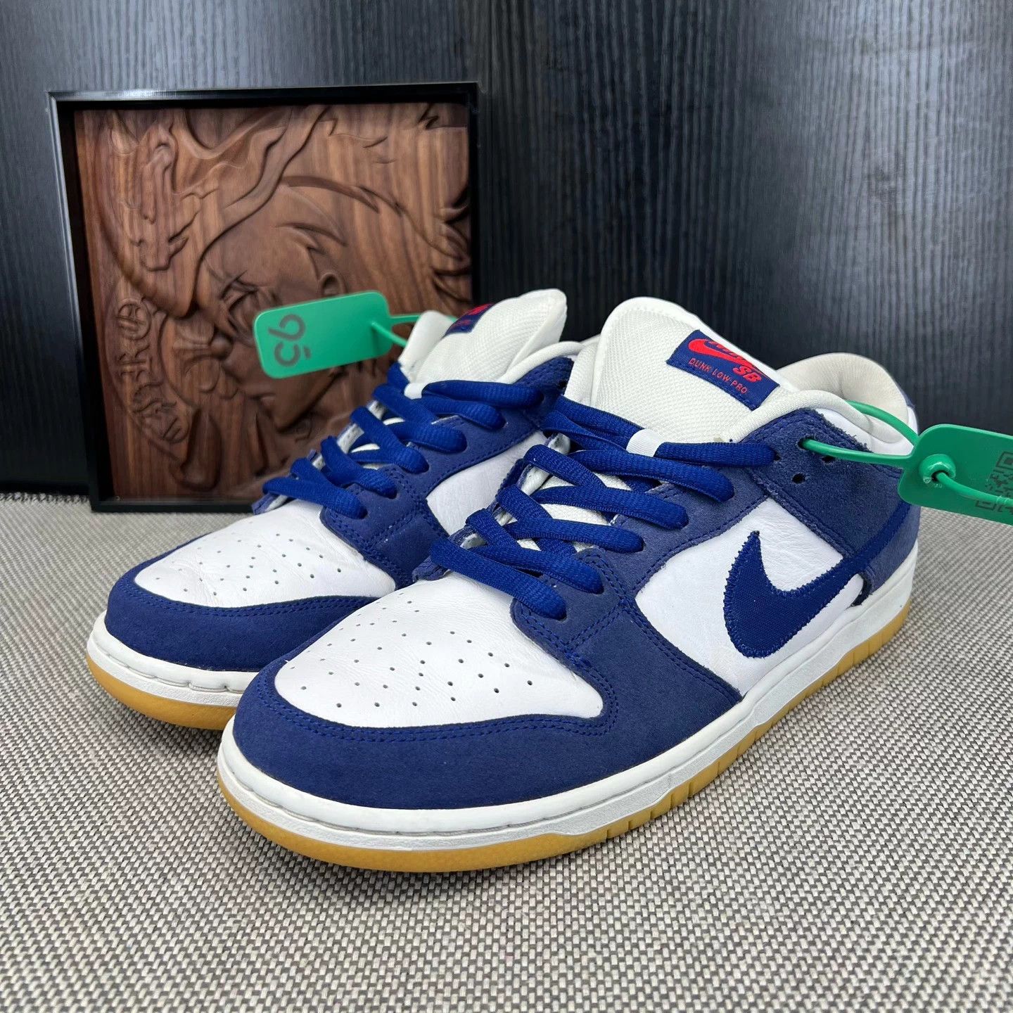 Nike Nike Dunk SB Low White Blue LA Size 45 Size US 12 / EU 45 - 1 Thumbnail