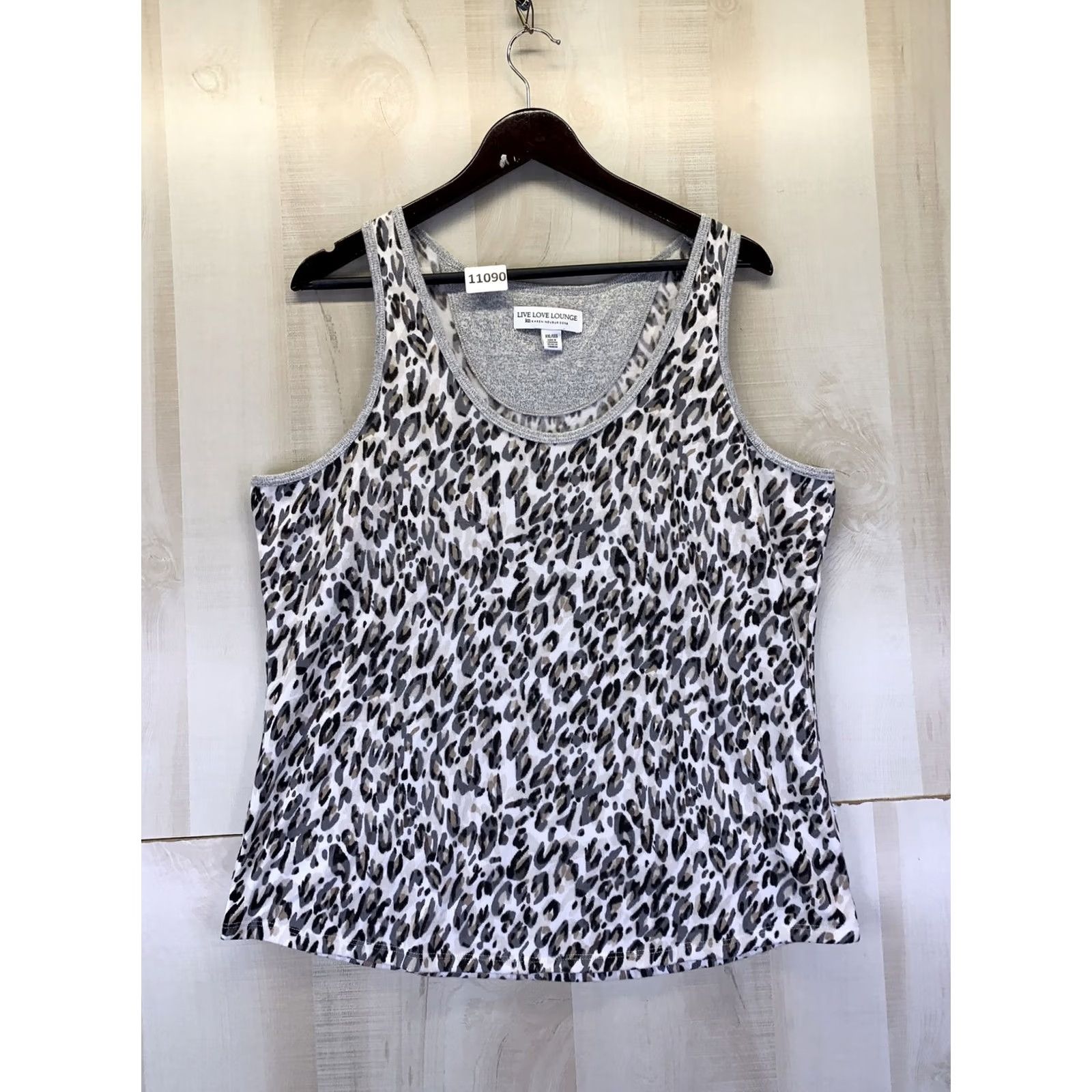 Vintage VINTAGE? Live Love Lounge Karen Neuburger XXL Leopard Print Knit Tank Top-11090 Size XXL / US 16-18 / IT 52-54 - 2 Thumbnail