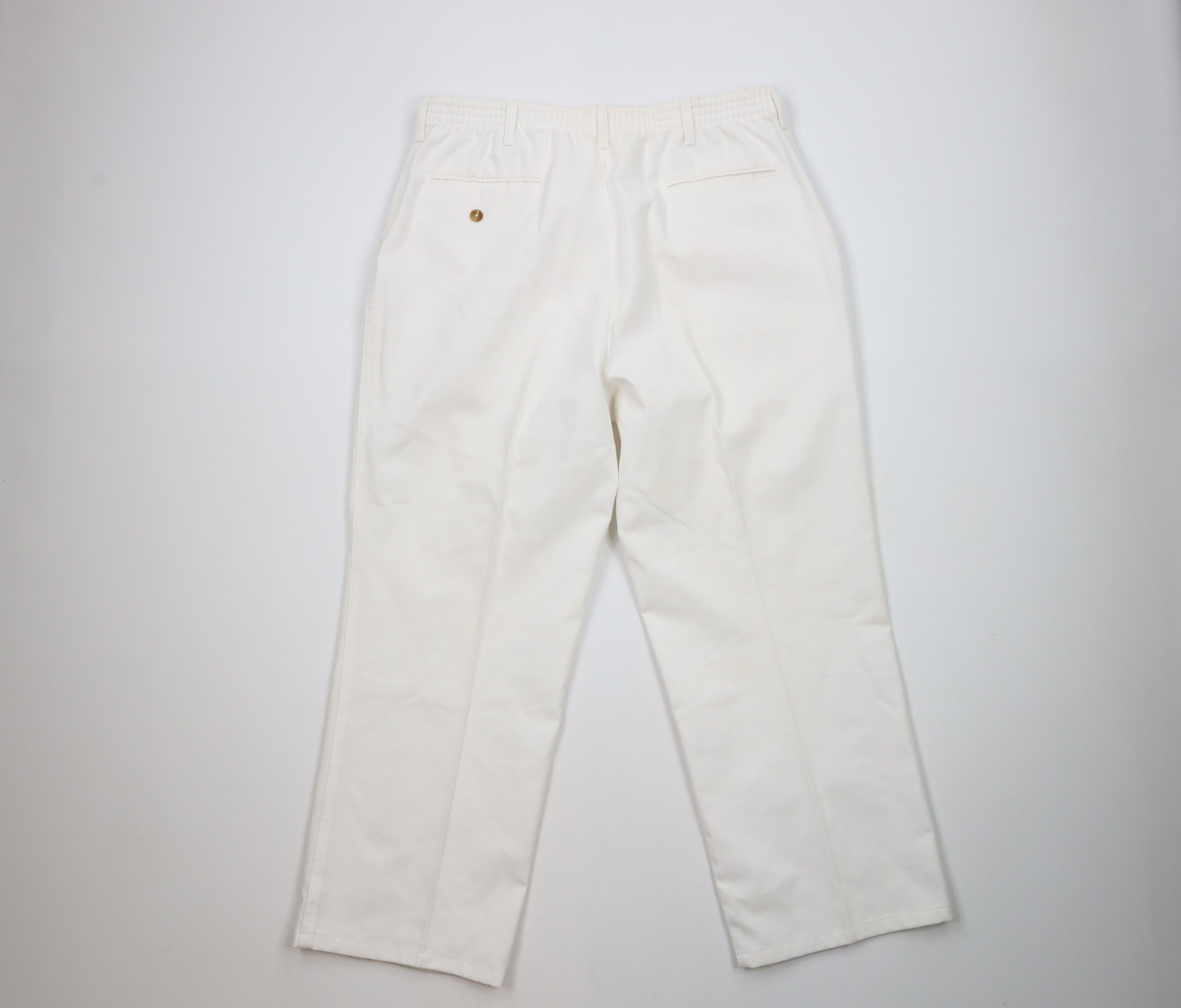 Vintage Vintage 90s Streetwear Wide Leg Chino Pants Trousers White Size US 38 / EU 54 - 9 Thumbnail
