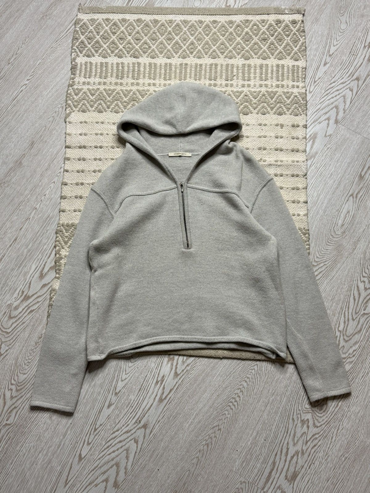 Annette Gortz Annette Gortz Gray Wool Knit 3/4 zip Hoodie size S Size S / US 4 / IT 40 - 1 Thumbnail