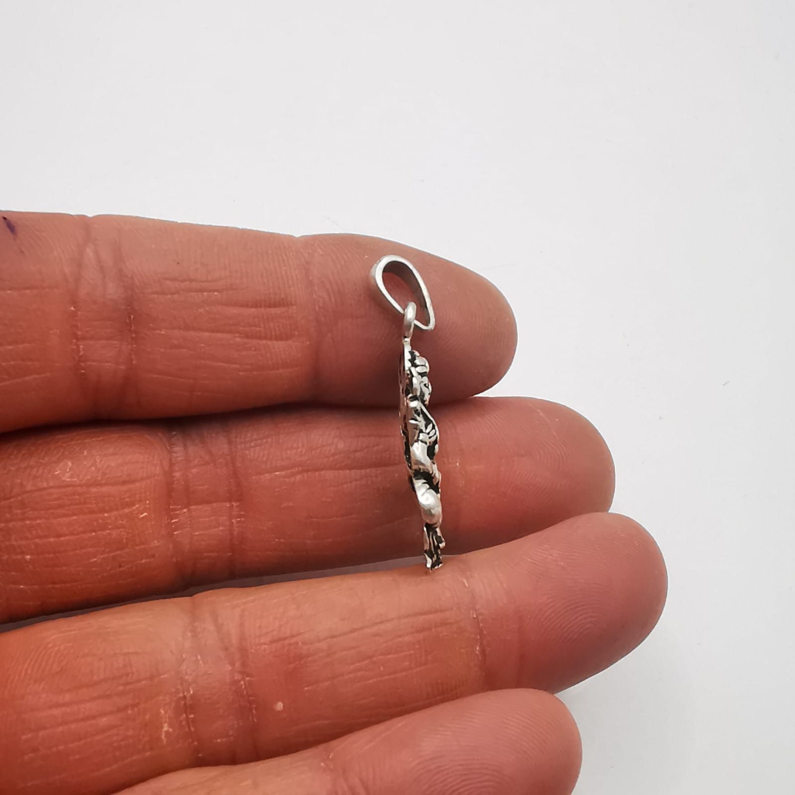 Sterling Silver Vintage Pendant "Lakshmi" 925 Sterling Silver Jewelry, 2,64g Size ONE SIZE - 6 Thumbnail