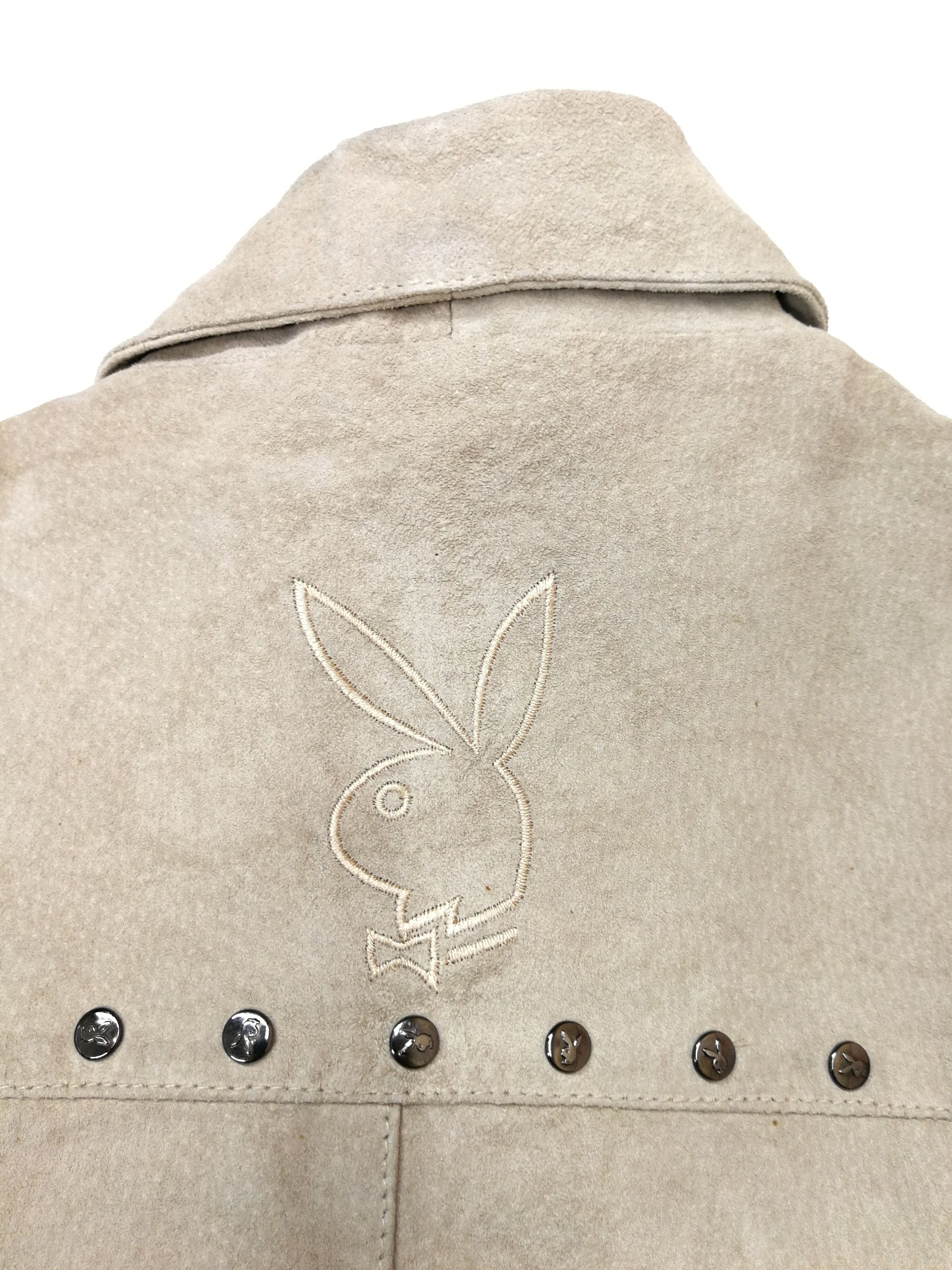 Playboy × Vintage Vintage Playboy Leather Jacket Biker Style Size M / US 6-8 / IT 42-44 - 22 Thumbnail