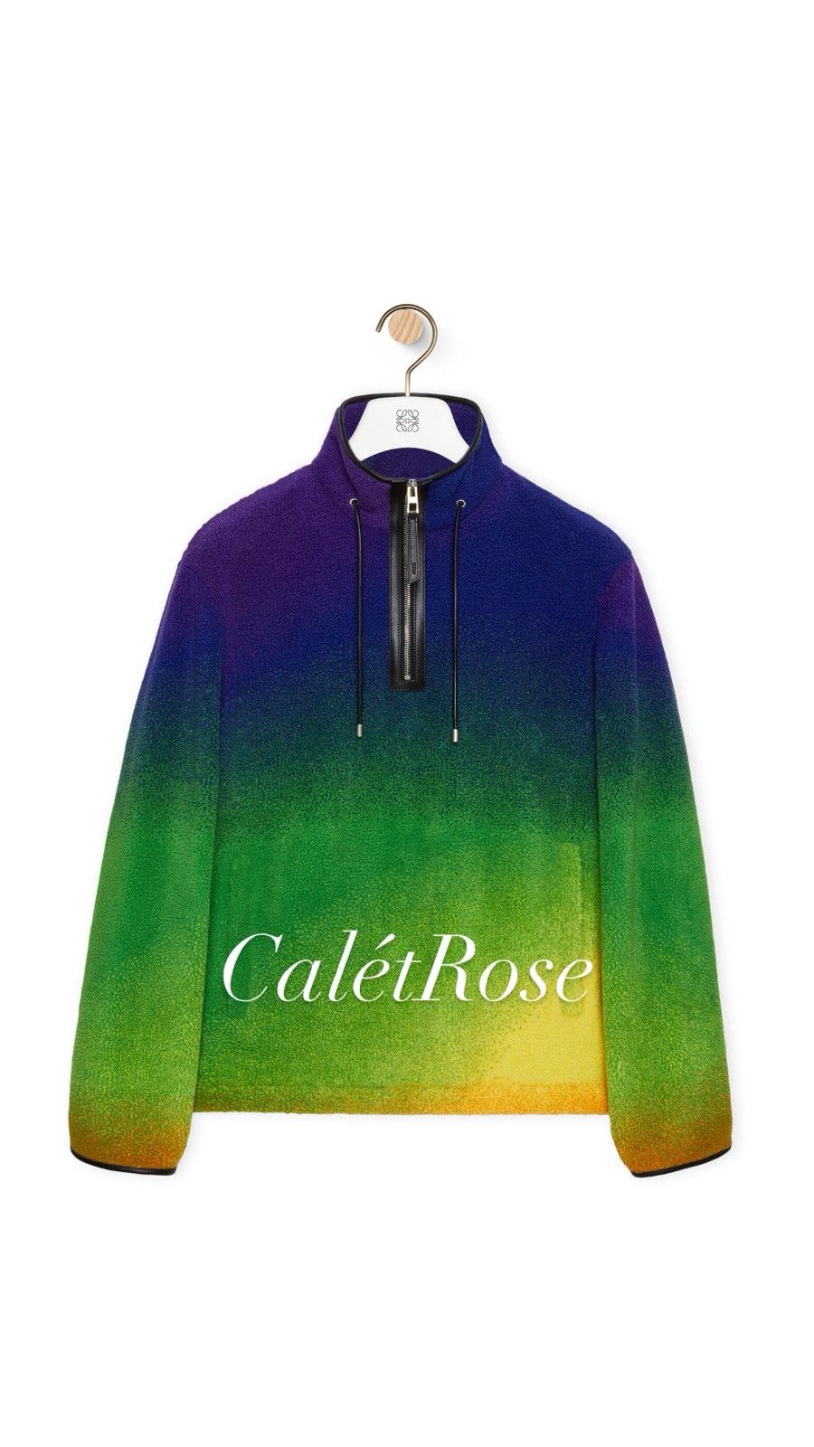 Loewe $2.5k 🤑 Loewe gradient Rainbow fleece leather detail jacket Size US L / EU 52-54 / 3 - 1 Thumbnail