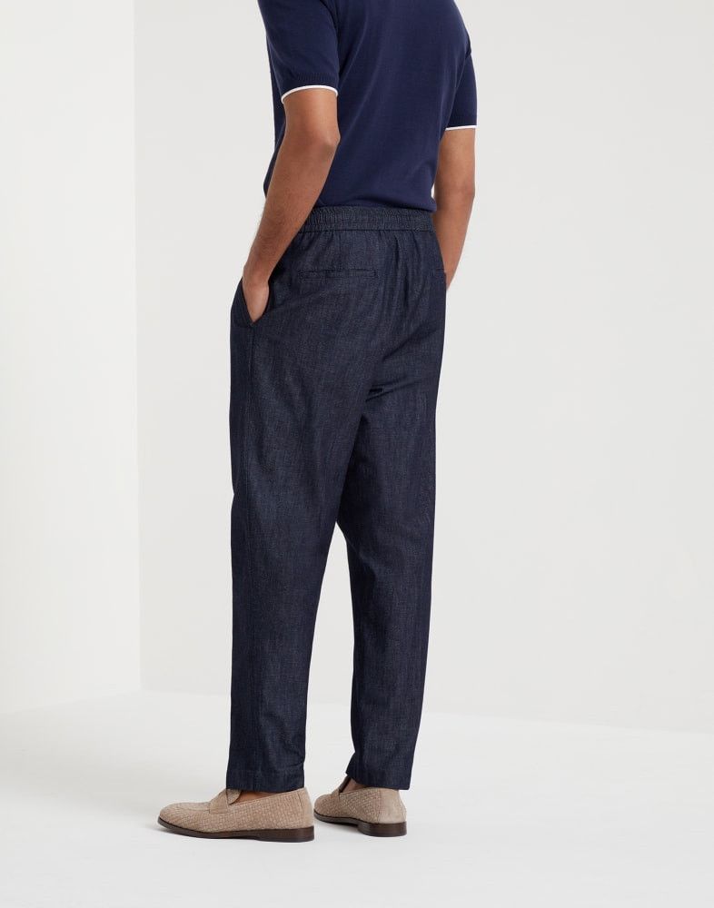 Brunello Cucinelli o1w1db10825 Denim Pants in Navy Blue Size US 30 / EU 46 - 2 Thumbnail