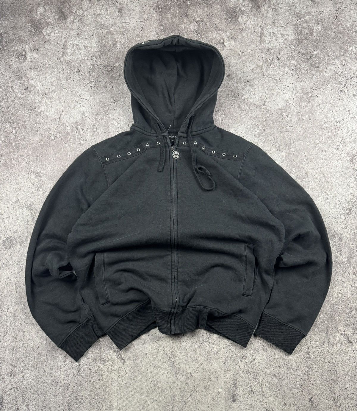 Japanese Brand Gothicana zip hoodie streetwear Tripp nyc style dark gothic Size US S / EU 44-46 / 1 - 5 Thumbnail