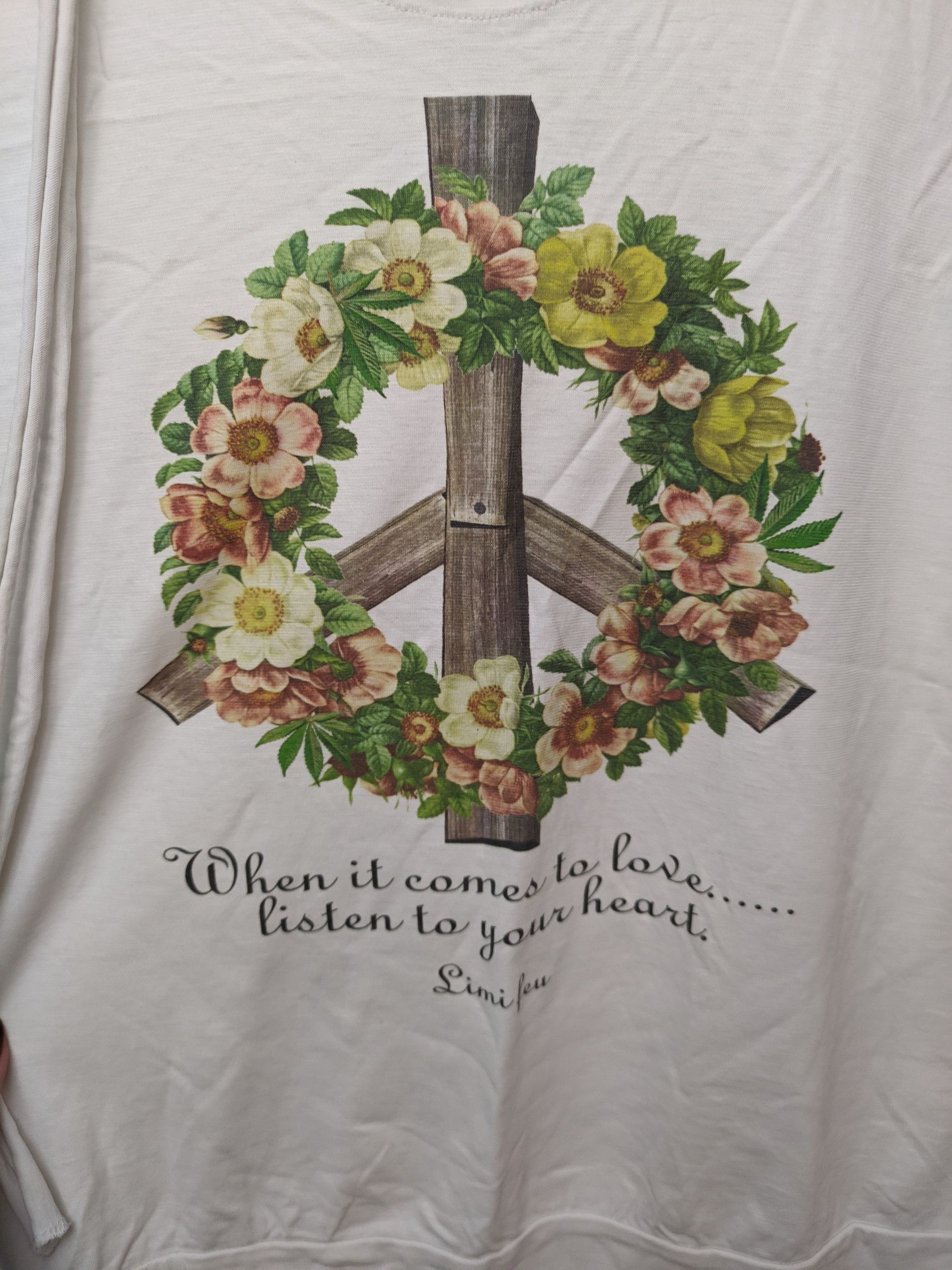 Limi Feu "Listen to Your Heart" Graphic Tee Size S / US 4 / IT 40 - 2 Thumbnail