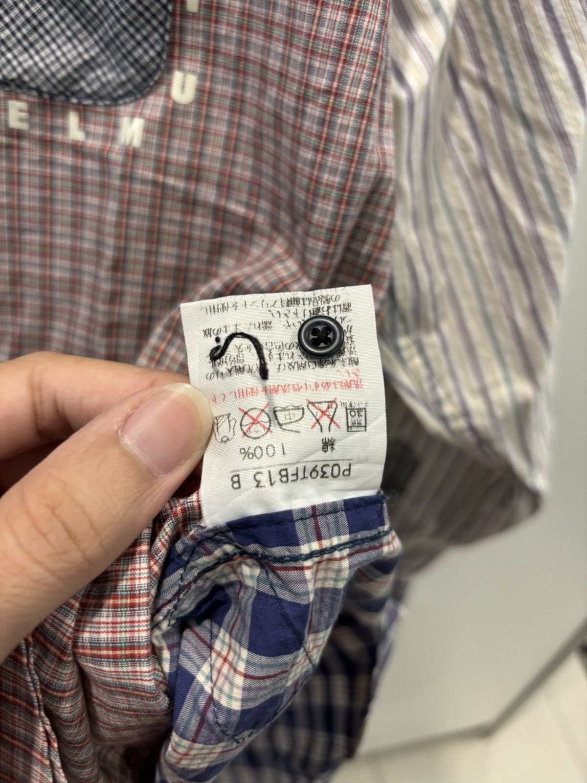 Designer × Karl Helmut × Vintage Karl Helmut patchwork button up shirt Size US XL / EU 56 / 4 - 10 Thumbnail