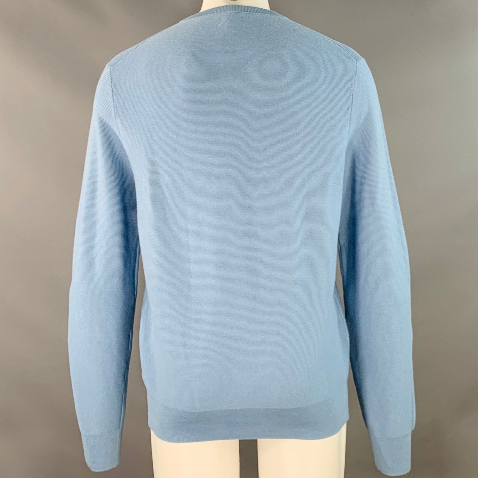 J.Crew J.CREW Size M Blue Knit Cotton Crew Neck Pullover Size US M / EU 48-50 / 2 - 3 Thumbnail