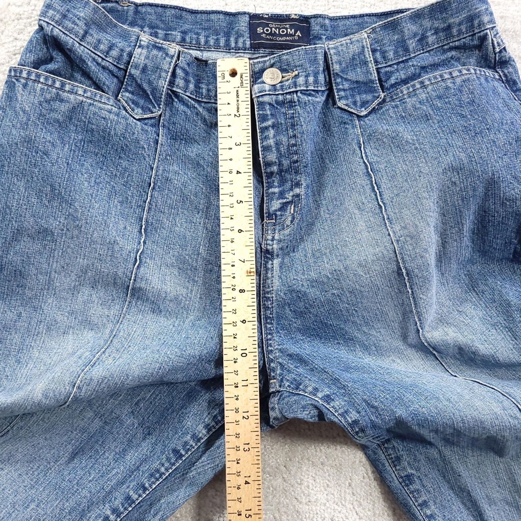 Vintage VINTAGE Sonoma Jeans Womens 14 Blue Denim Center Seam Bootcut High Rise Med Wash Mens? Size 36" / US 14 / IT 50 - 7 Thumbnail