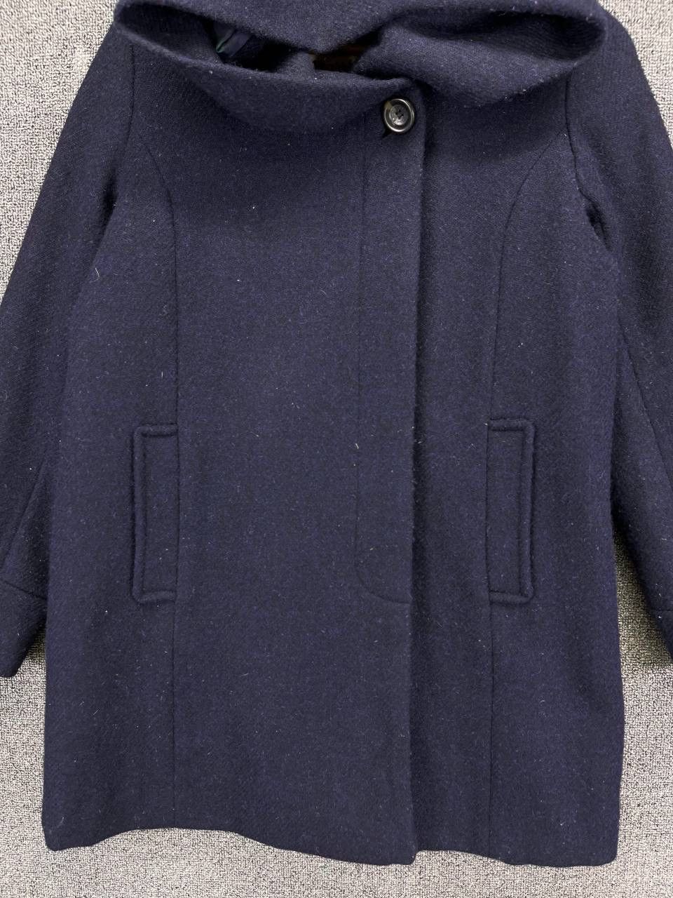 Harris Tweed Rare Hooded Button Up Wool Jacket