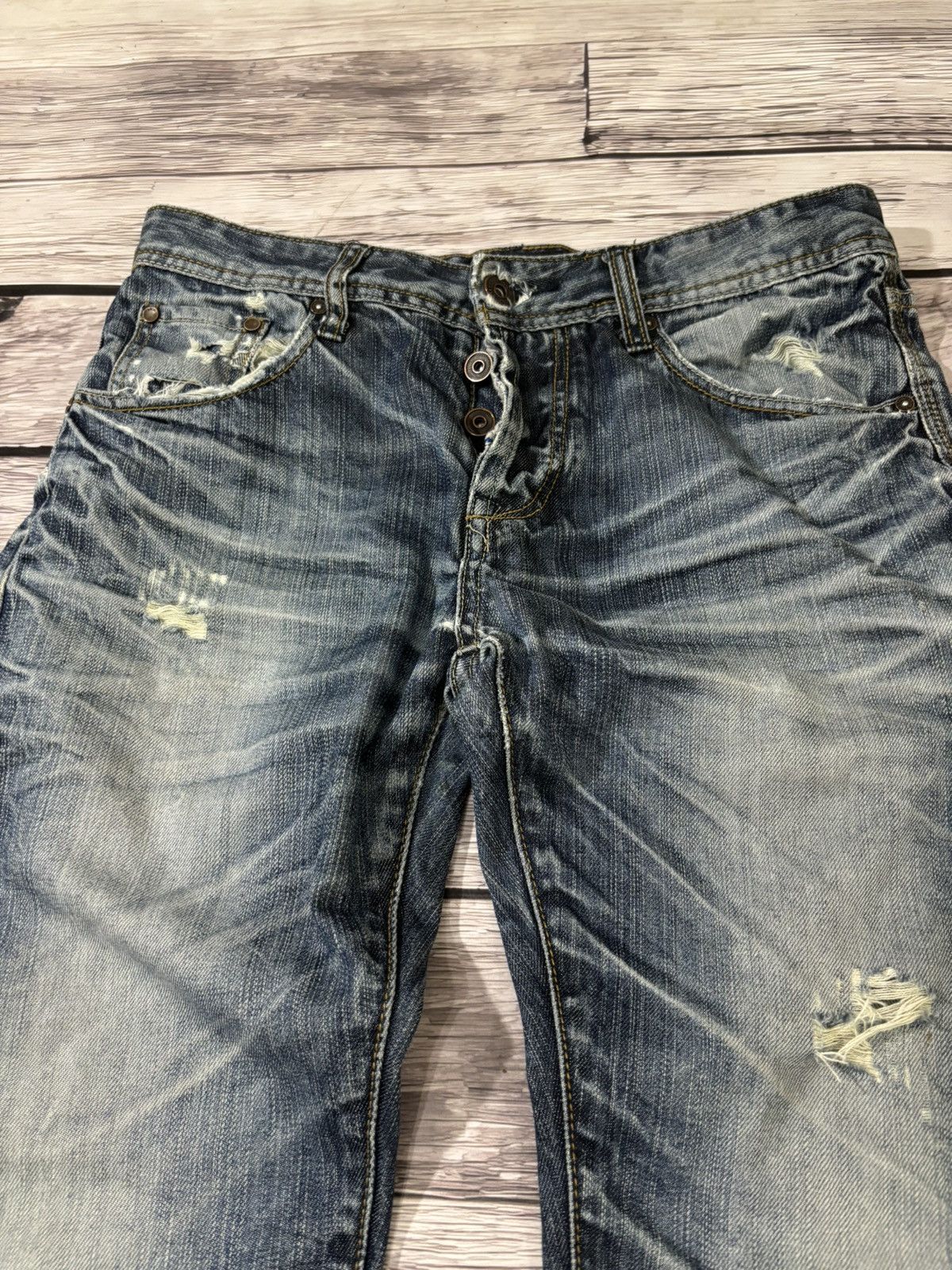 Hysteric Glamour × Japanese Brand 💥 HYSTERIC GLAMOUR BALENCIAGA STYLE JAPANESE JEANS Size US 32 / EU 48 - 2 Thumbnail