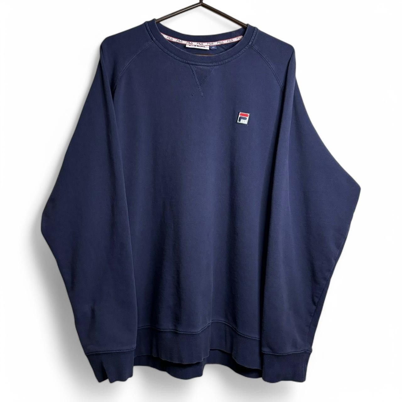 Fila Vintage Style Fila Navy Blue Sweatshirt - XXXL Size US XXL / EU 58 / 5 - 1 Thumbnail