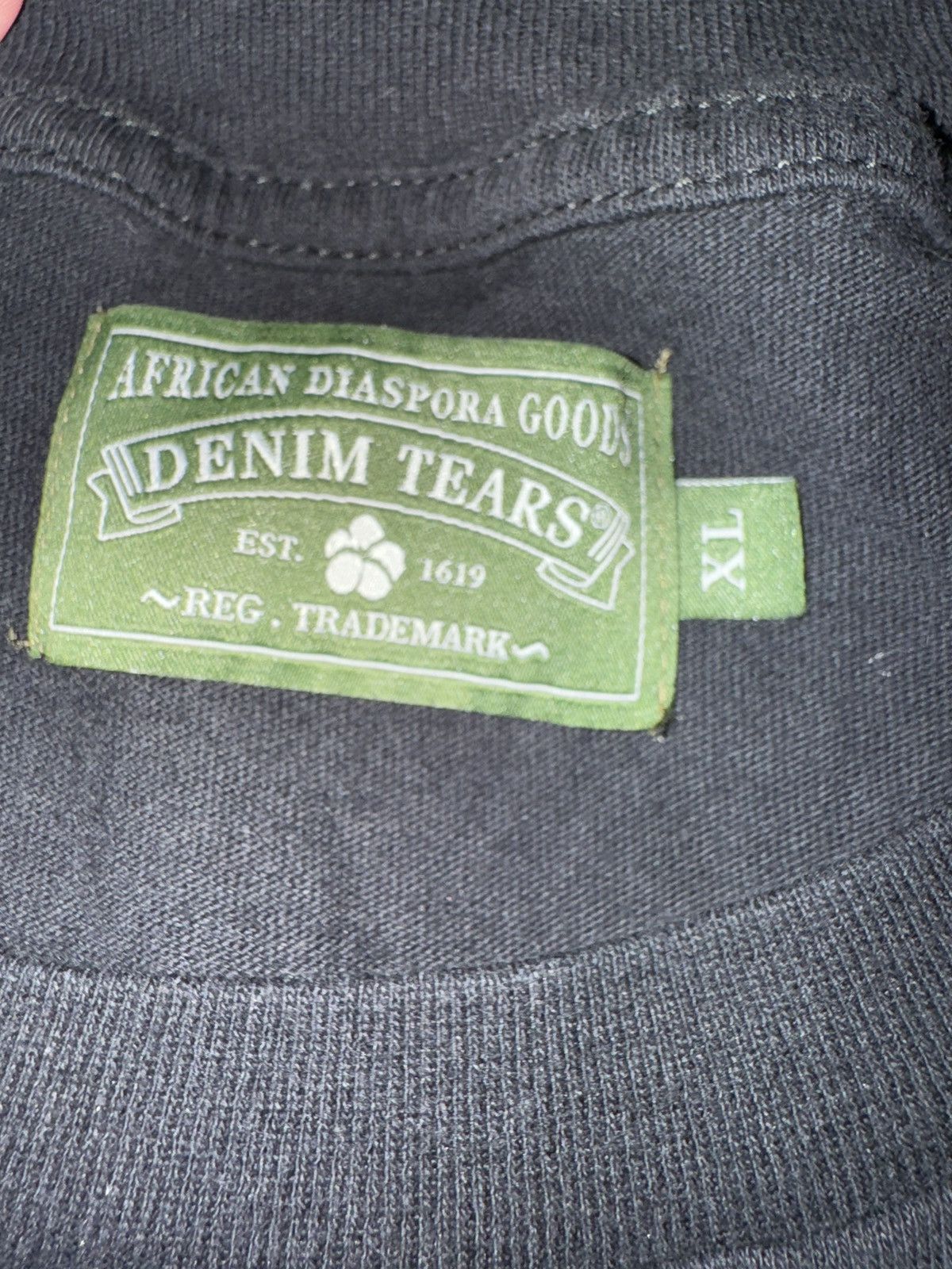DENIM TEARS Denim University Tee Black Size US XL / EU 56 / 4 - 2 Thumbnail