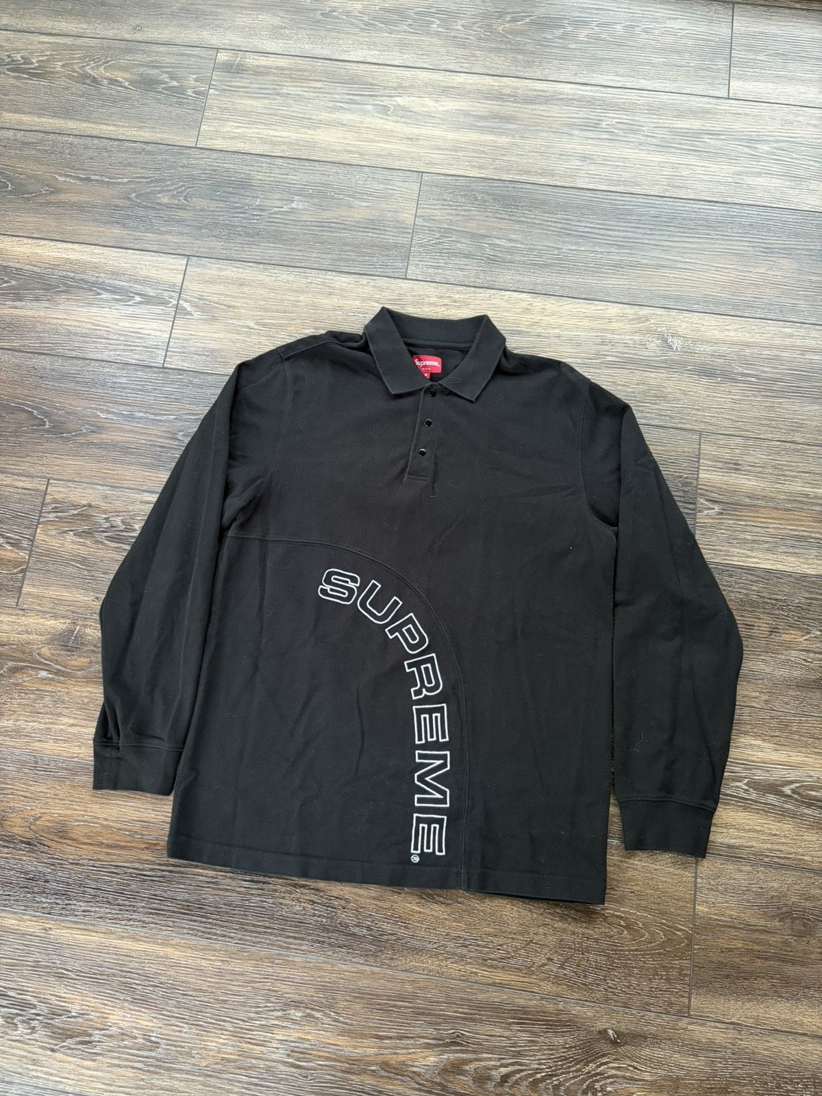 Supreme Supreme Ripple L/S SS18 Navy | Grailed