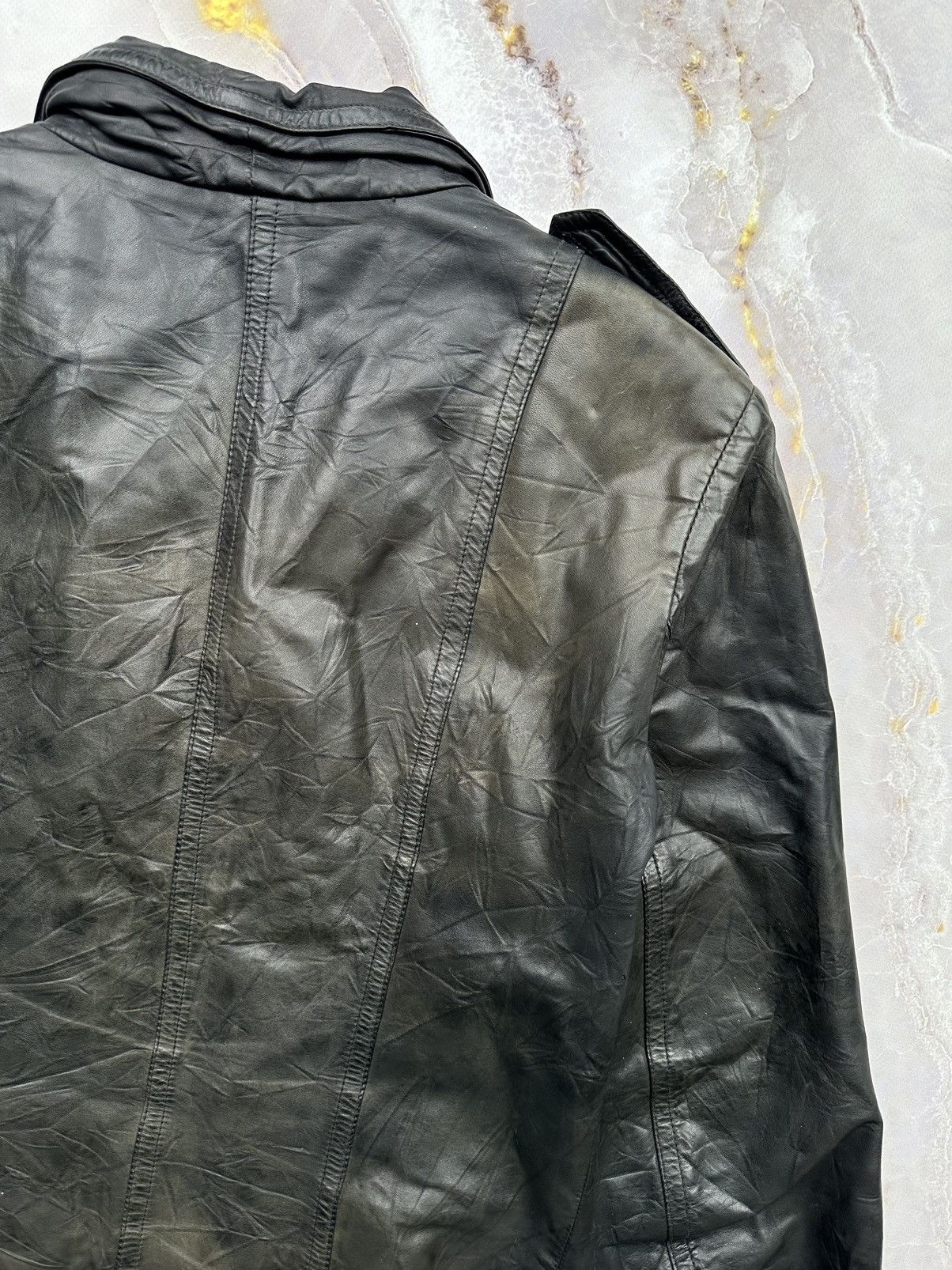 Japanese Brand Vintage Leather Jacket Size S / US 4 / IT 40 - 10 Thumbnail