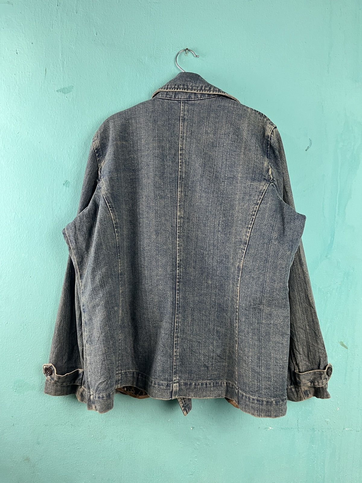 Japanese Brand Double Breasted Denim Coat Jacket Size L / US 10 / IT 46 - 2 Thumbnail