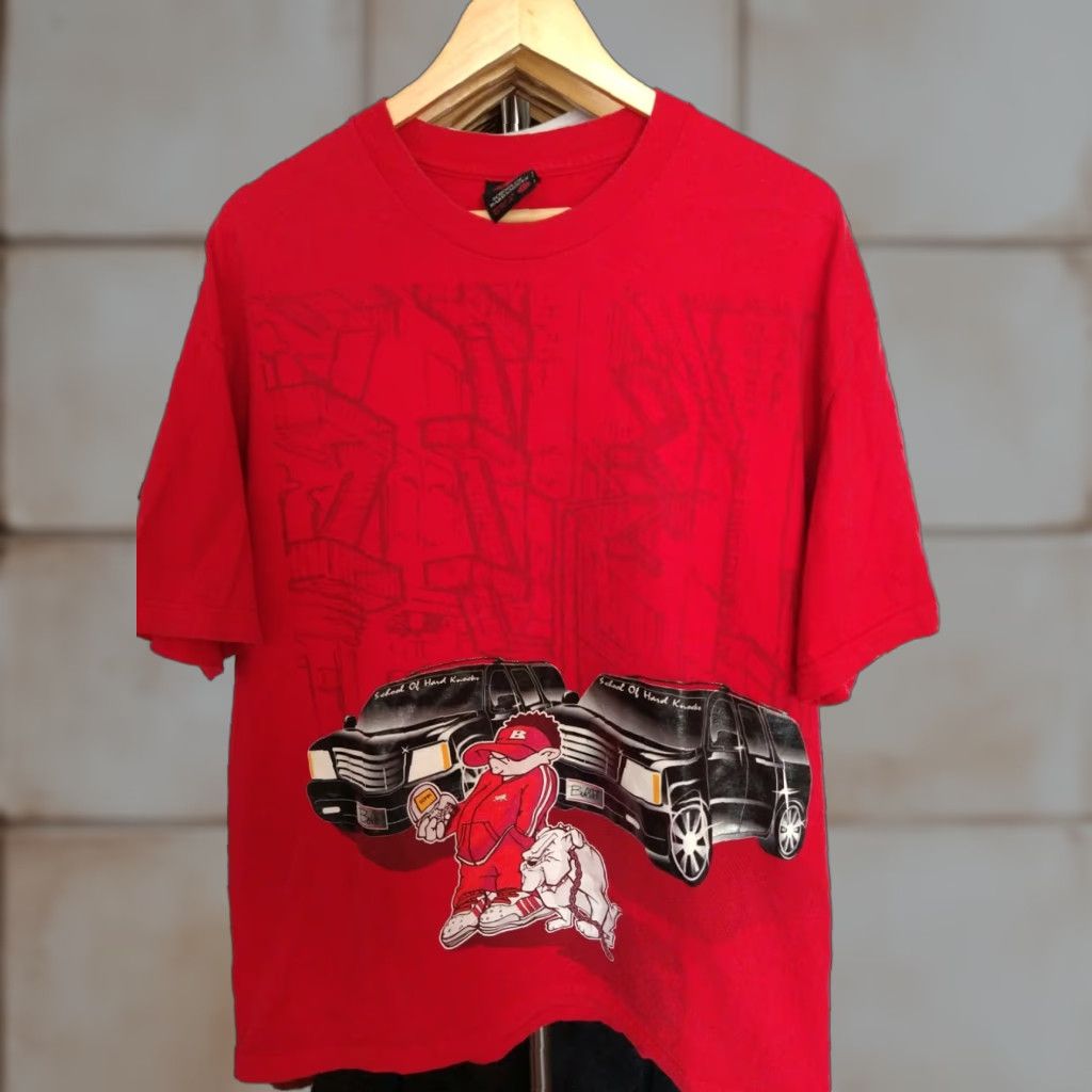 Vintage Vintage 90's SCHOOL OF HARD KNOCKS Dj Bolo Hip-Hop Sohk