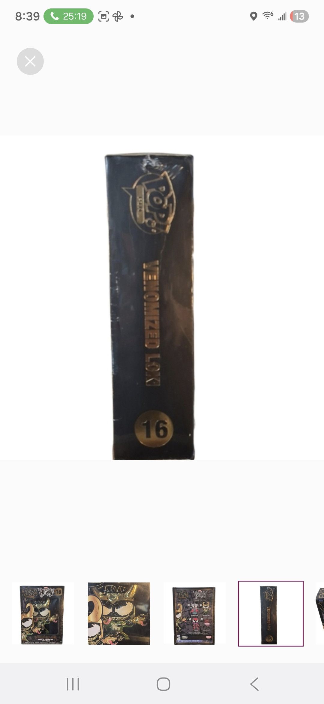 Other Funko × Marvel POP PIN VENOMIZED LOKI Enamel Pin Size ONE SIZE - 4 Thumbnail