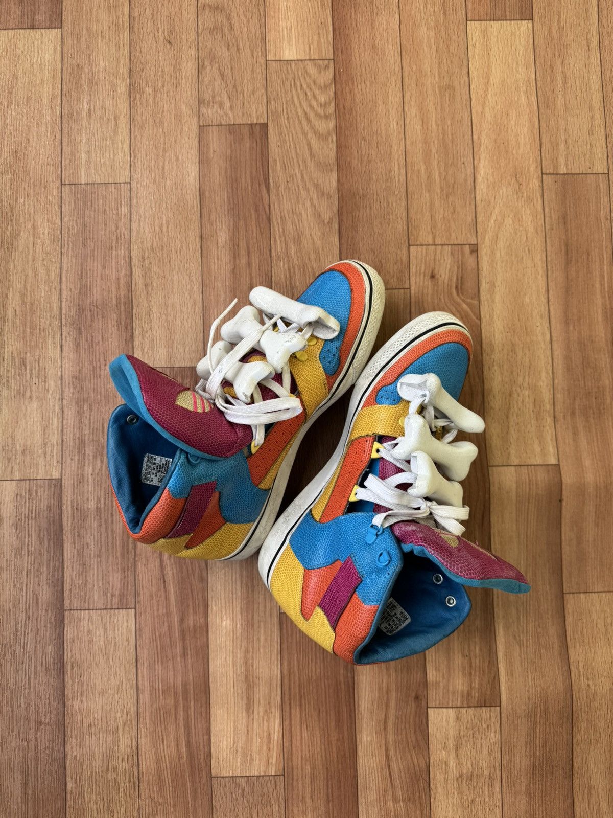Adidas × Jeremy Scott 🔥🥹Jeremy Scott x Adidas S/S 14 bones sneakers Size US 11.5 / EU 44-45 - 7 Thumbnail