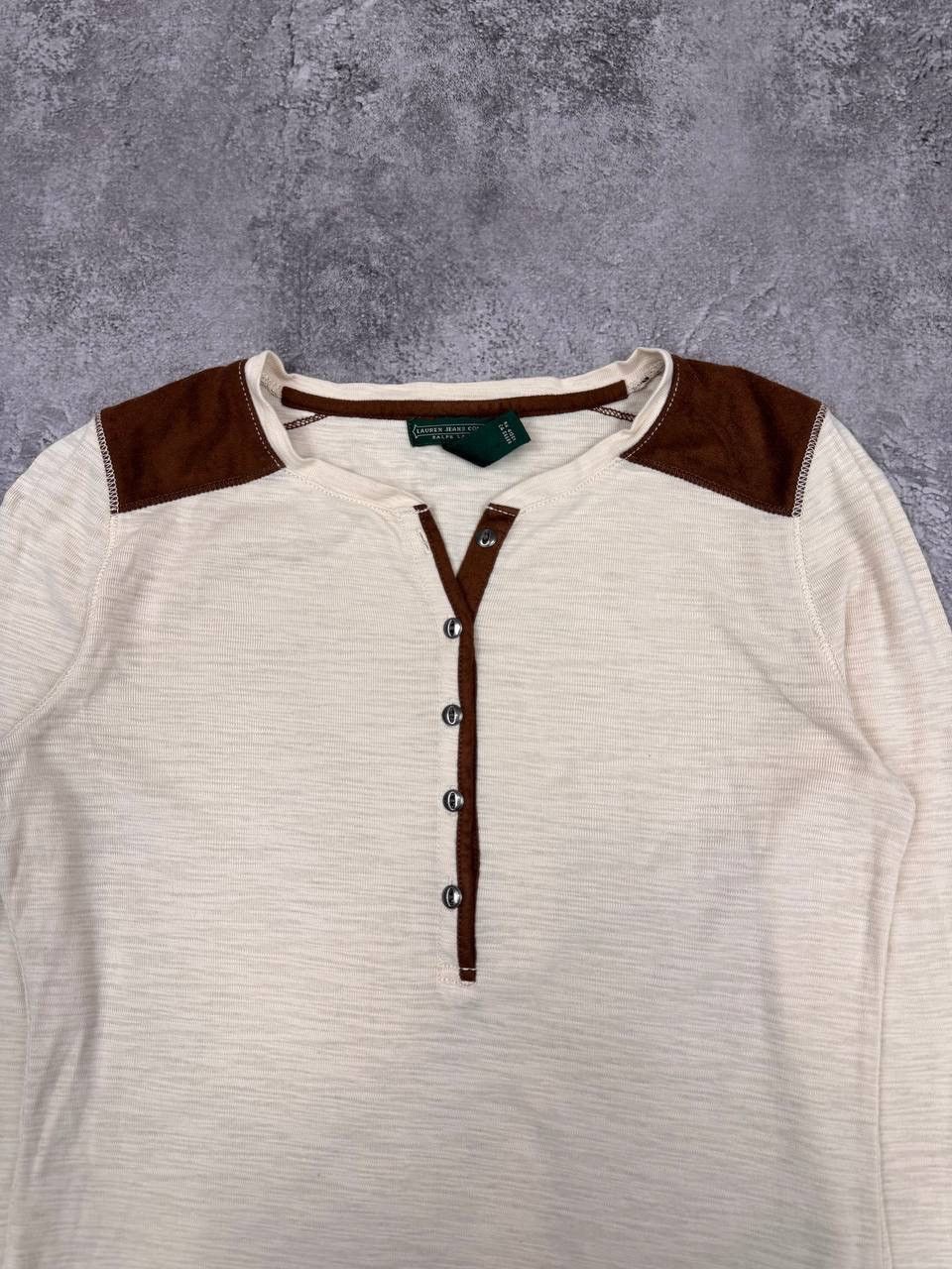 Polo Ralph Lauren Lauren Jeans Company Ralph Lauren Women Long Sleeve Beige Size XS / US 0-2 / IT 36-38 - 2 Thumbnail